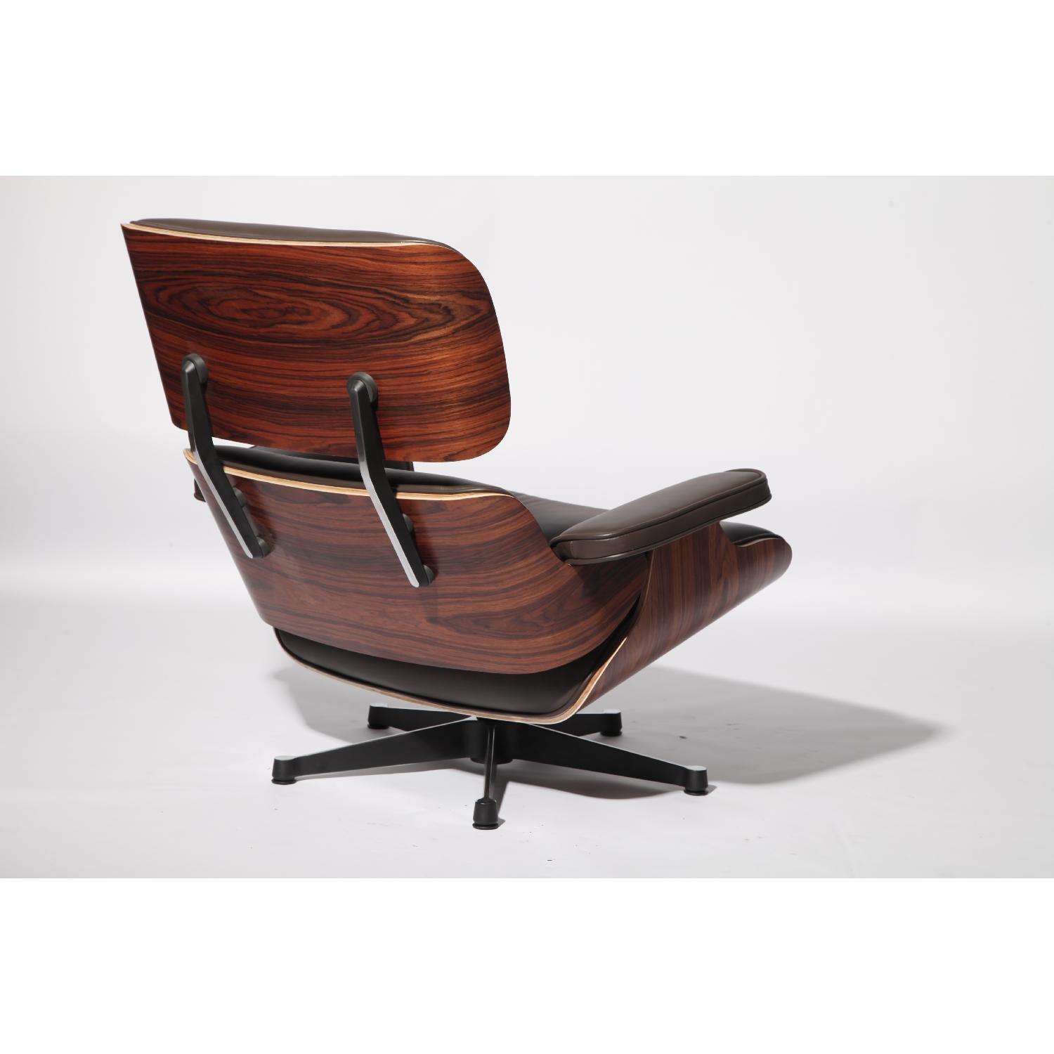 Classic Lounge Chair & Ottoman in Brown - image-7