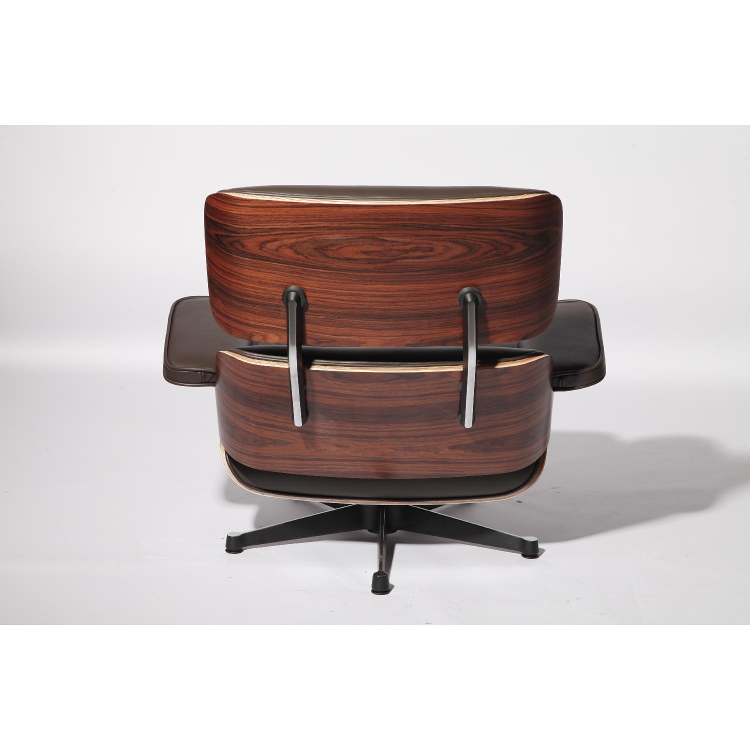 Classic Lounge Chair & Ottoman in Brown - image-8