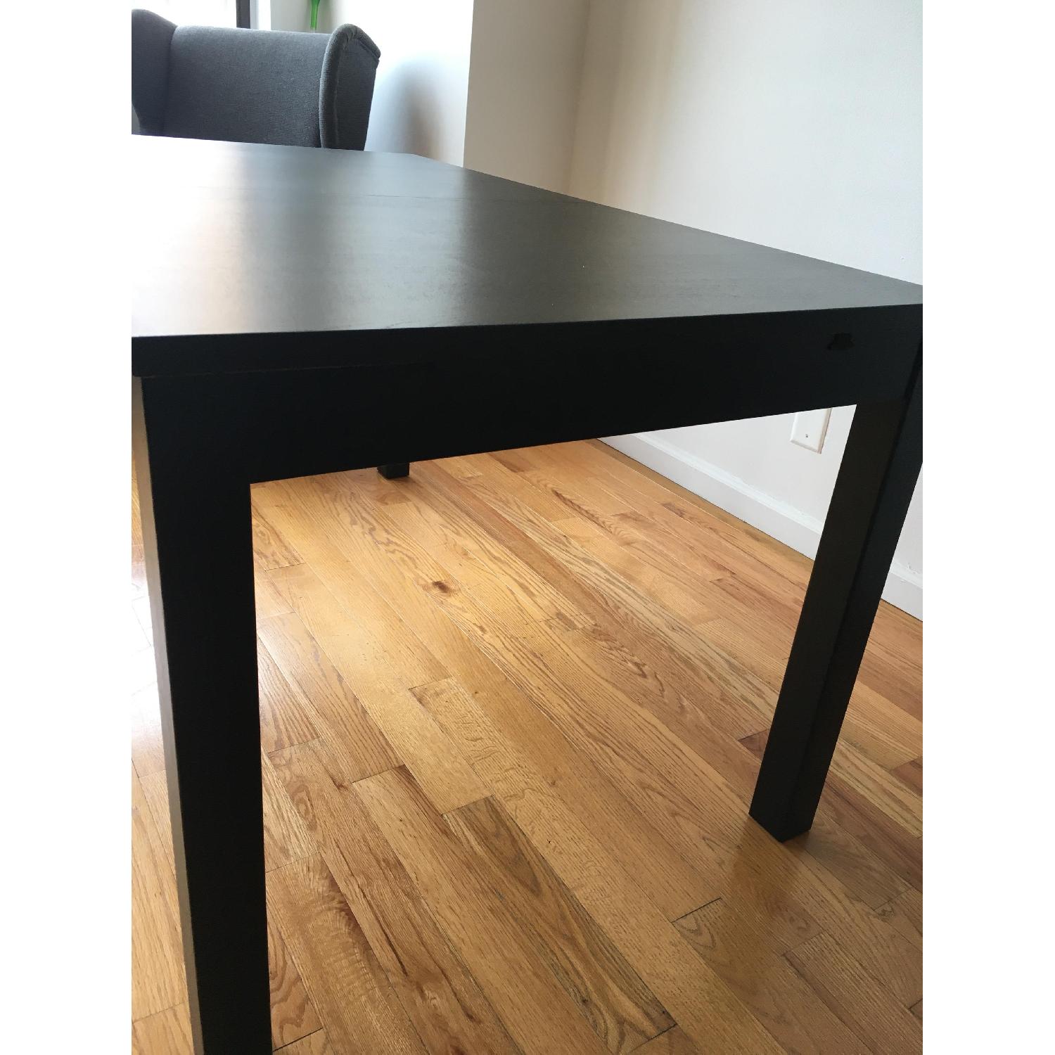 Ikea Bjursta Table + 1 Bench & 2 Crate & Barrel Chairs - image-8