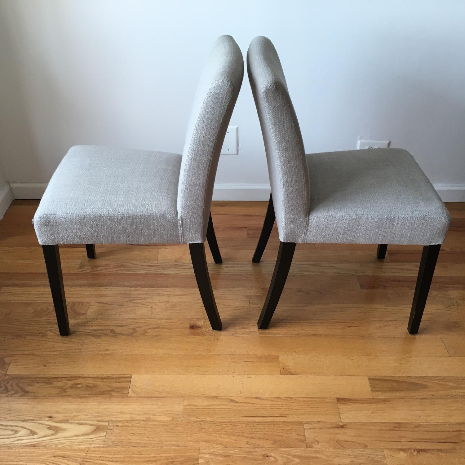 Ikea Bjursta Table + 1 Bench & 2 Crate & Barrel Chairs - image-9