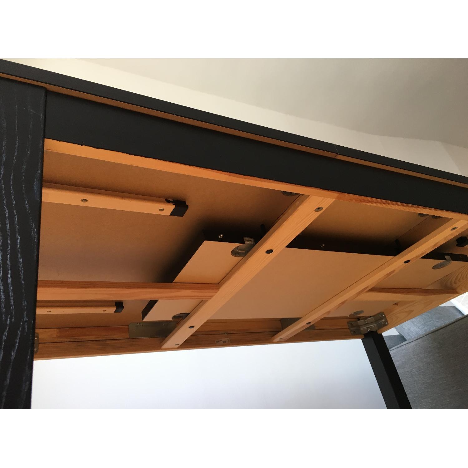 Ikea Bjursta Table + 1 Bench & 2 Crate & Barrel Chairs - image-12