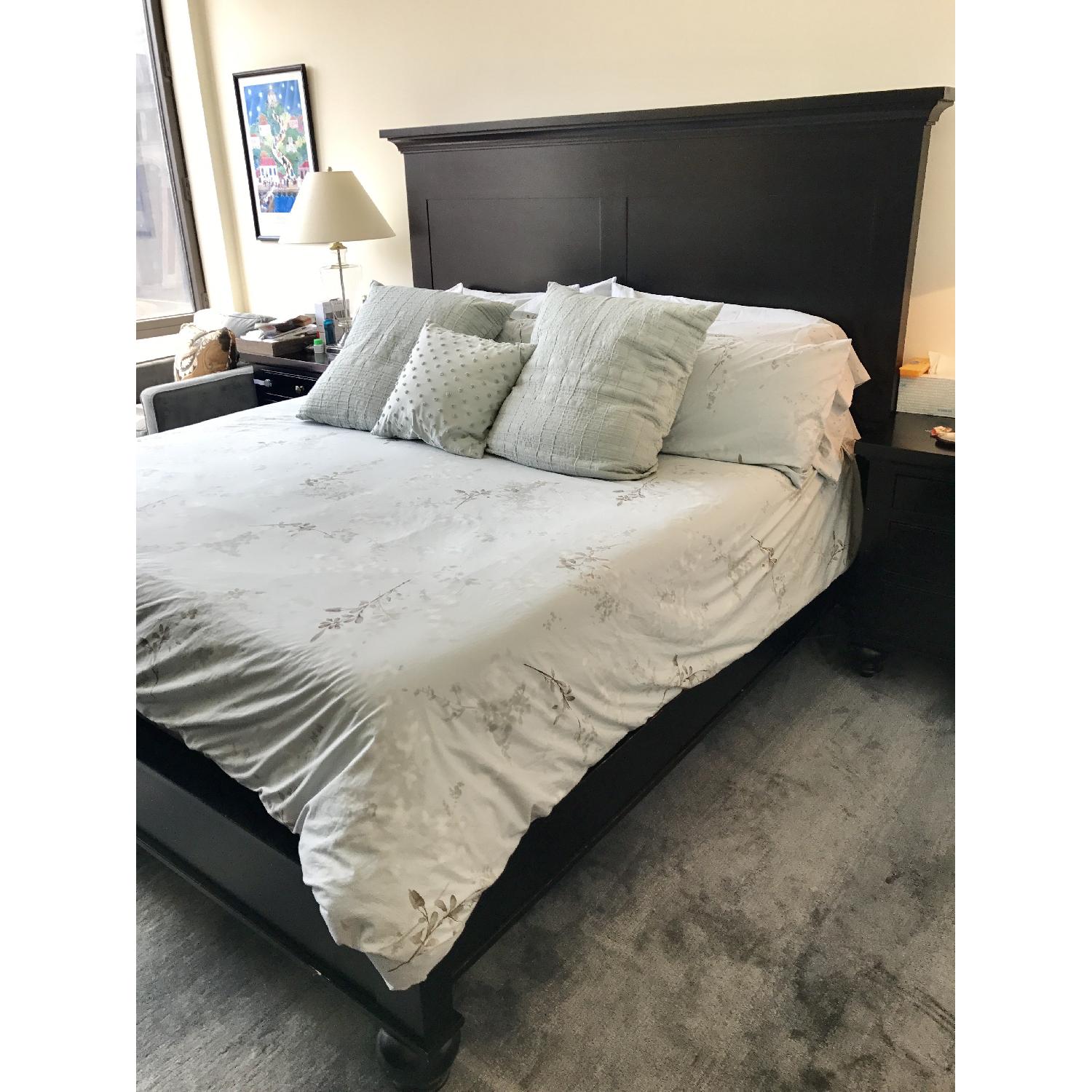 Restoration Hardware Camden King Size Panel Bed Frame - image-4