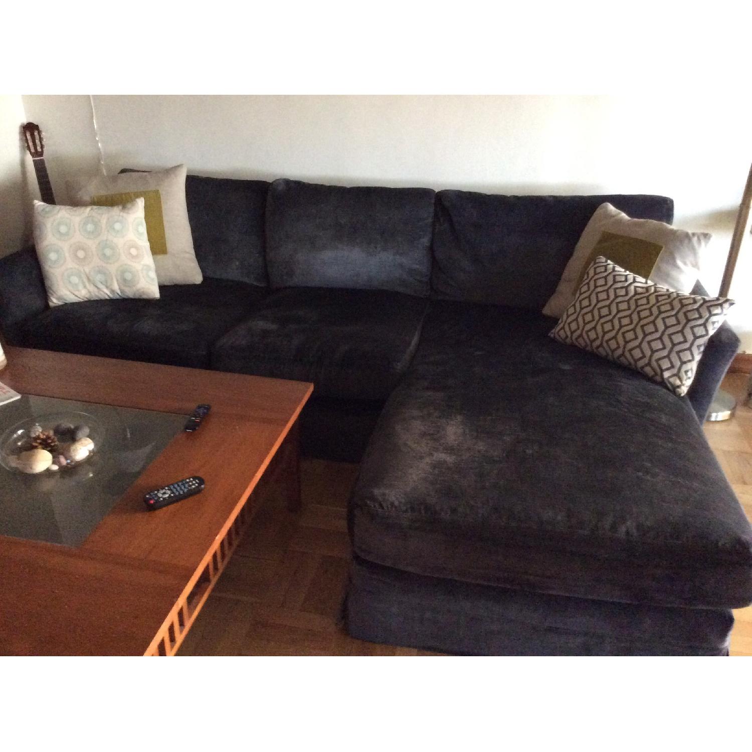 Sofa.com Blue Sectional w/ Chaise - image-1