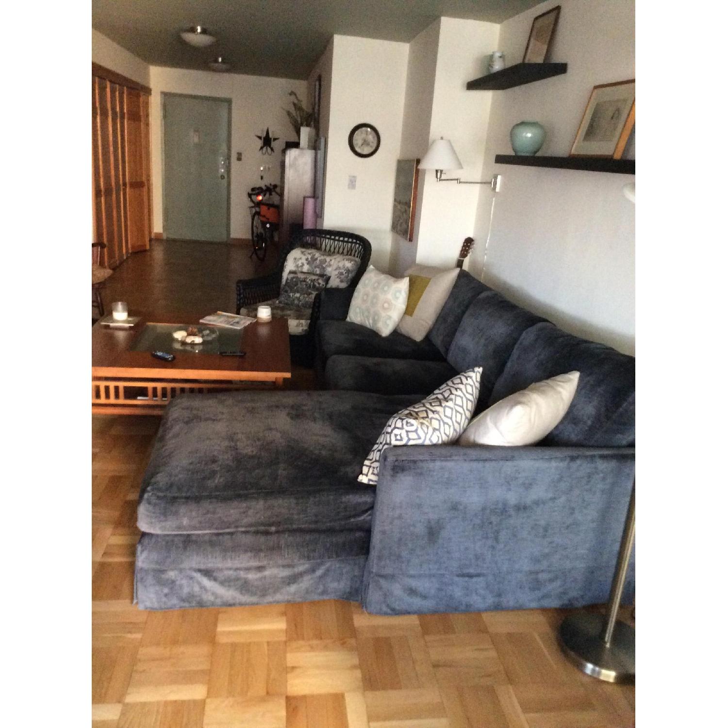 Sofa.com Blue Sectional w/ Chaise - image-2