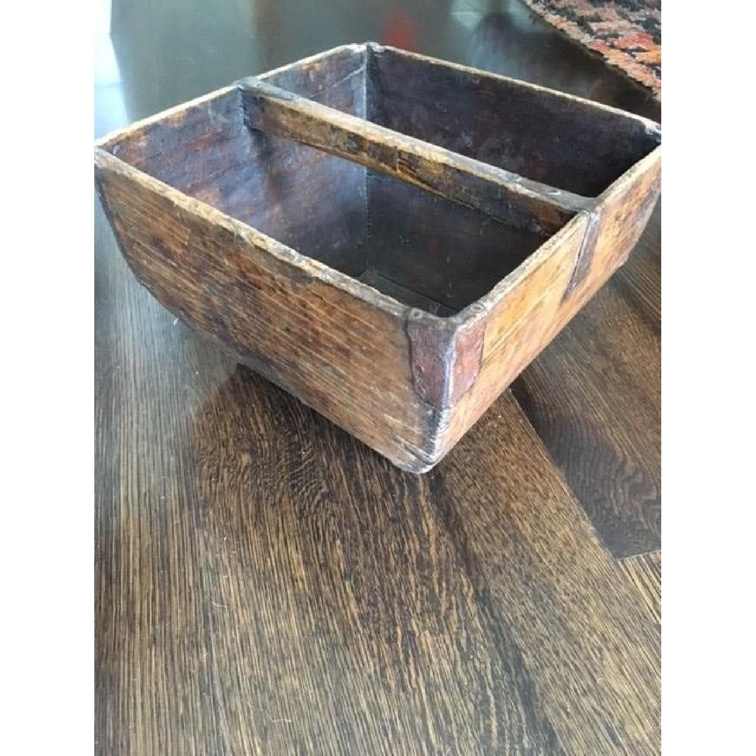Antique Wooden Rice Scoop/Bucket - image-2