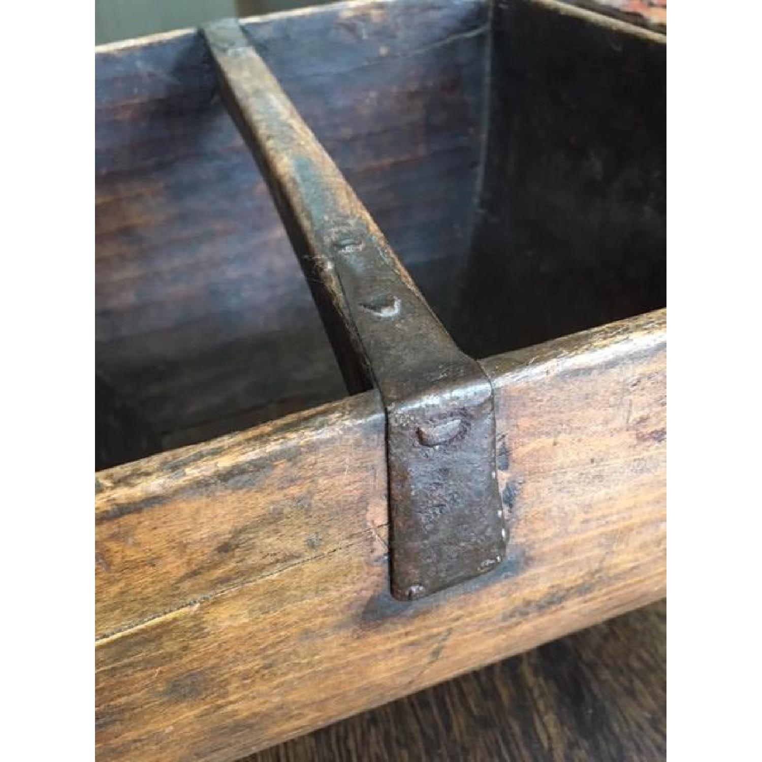 Antique Wooden Rice Scoop/Bucket - image-3