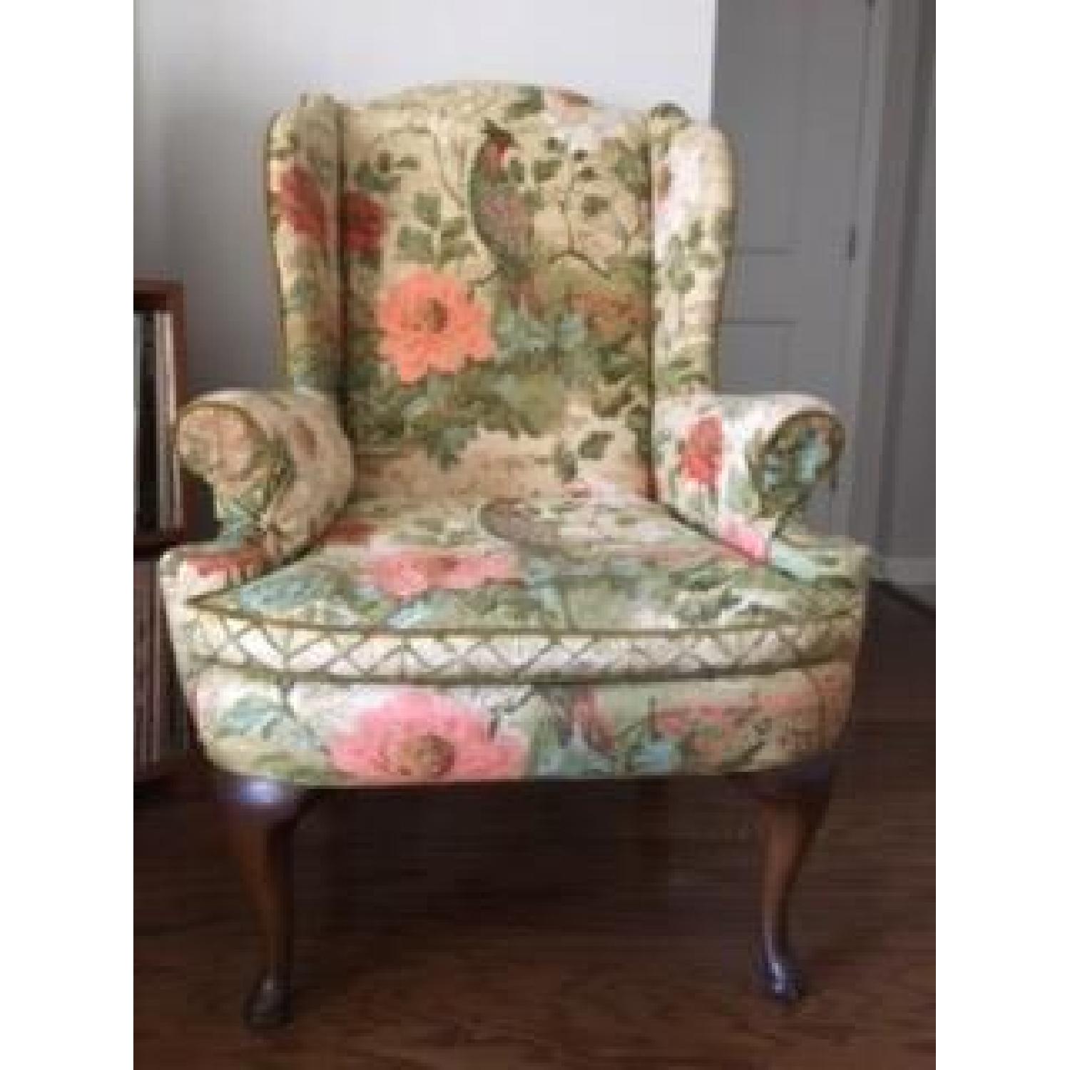 Henredon Vintage Wing Chair - image-1