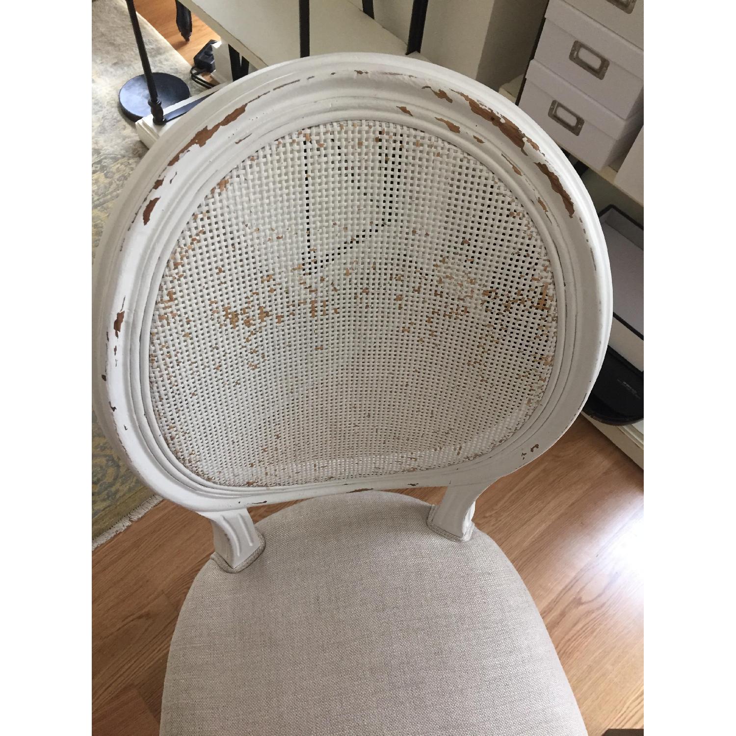 Restoration Hardware Vintage French Round Cane Back Chair AptDeco