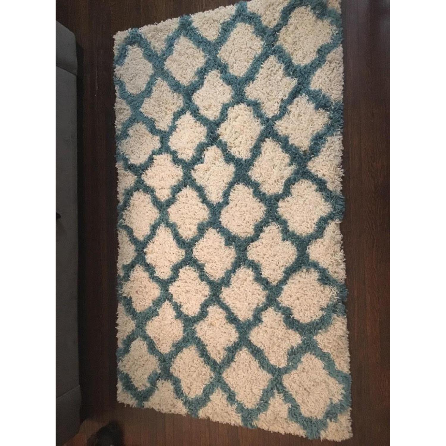 Viv + Rae Blue/Ivory Area Rug - image-3