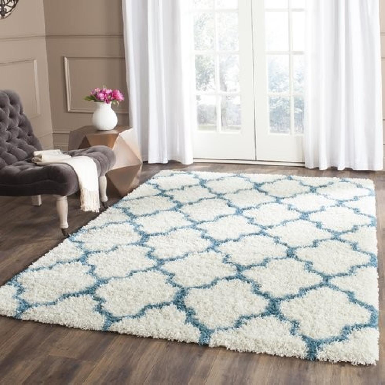 Viv + Rae Blue/Ivory Area Rug - image-4