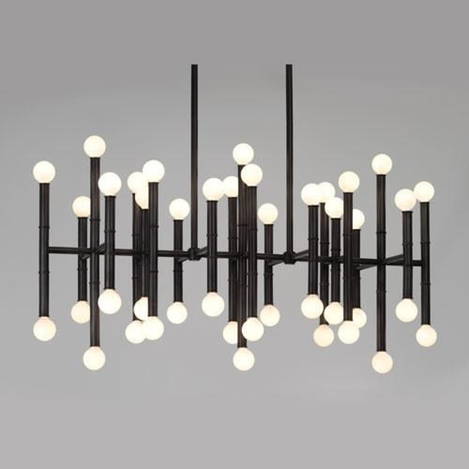 Jonathan Adler Black Meurice Chandelier - image-1