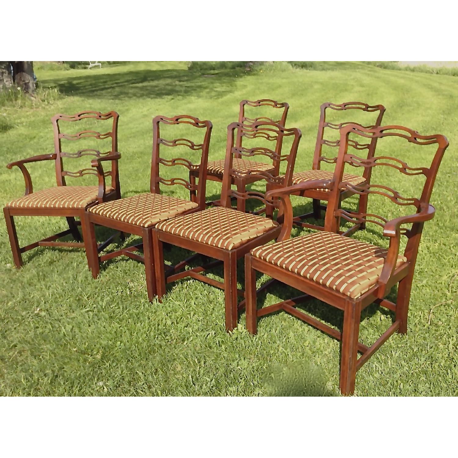 Antique Chippendale Mahogany Chairs - image-1
