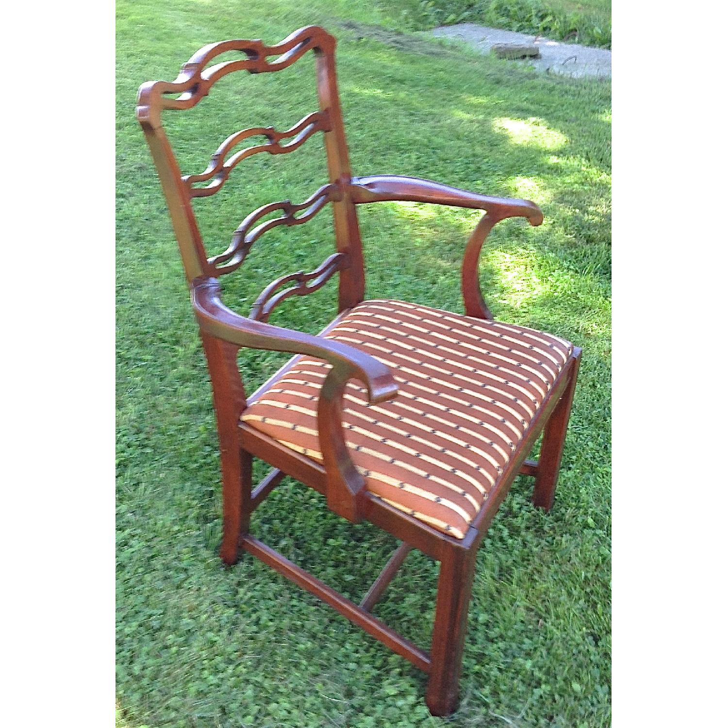 Antique Chippendale Mahogany Chairs - image-9