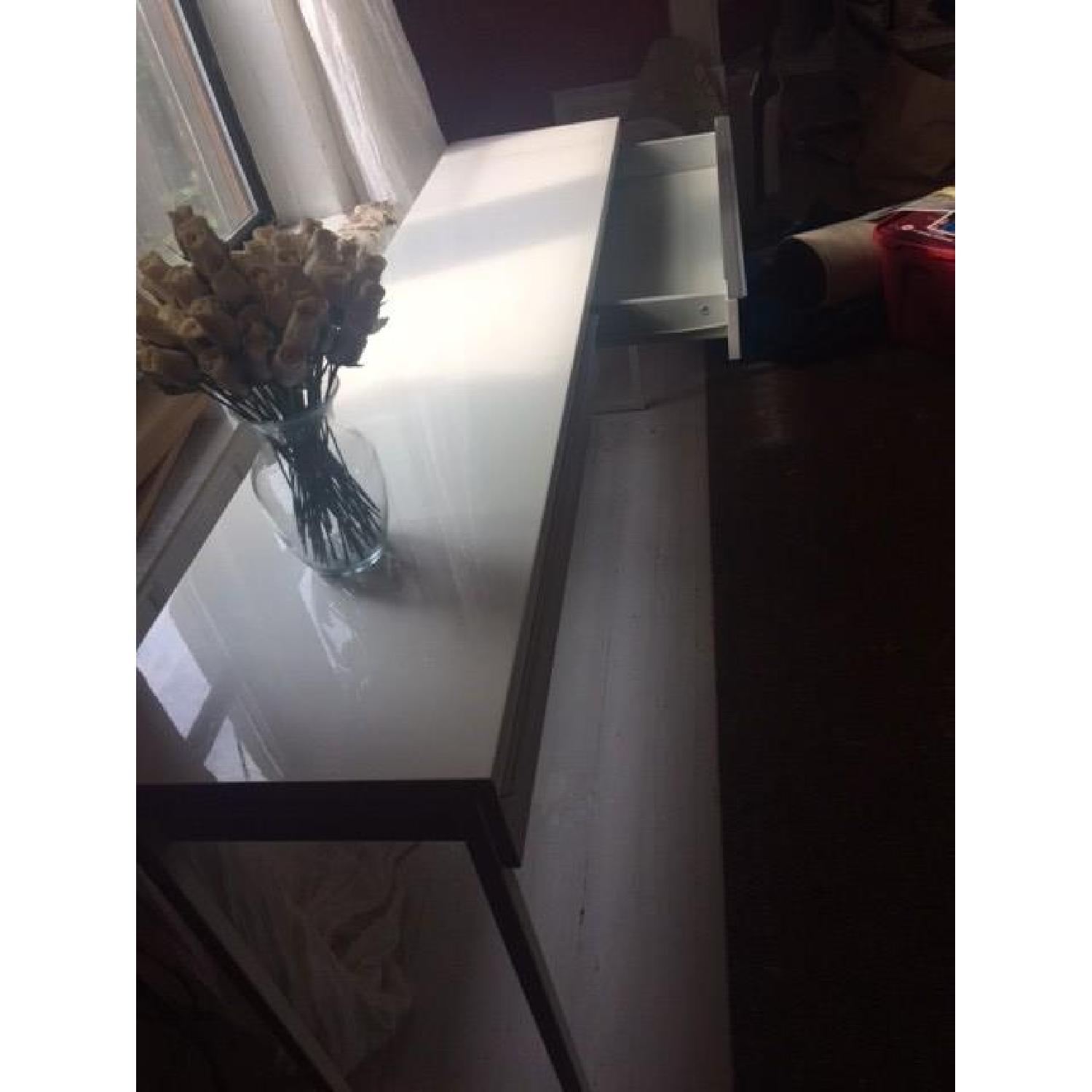 Ikea Long High Gloss Desk - image-8