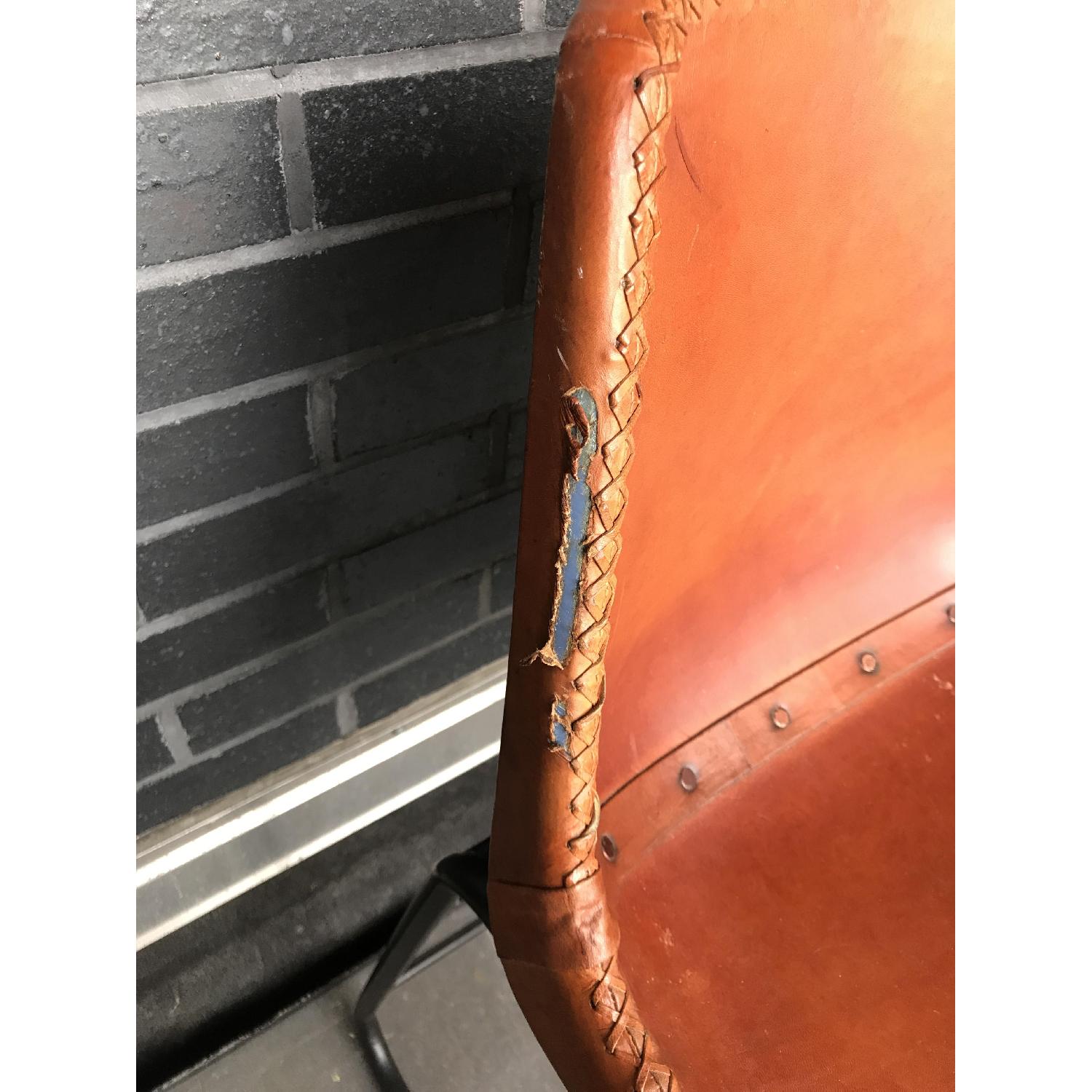 CB2 Roadhouse Counter-Heights Leather Stools - image-2