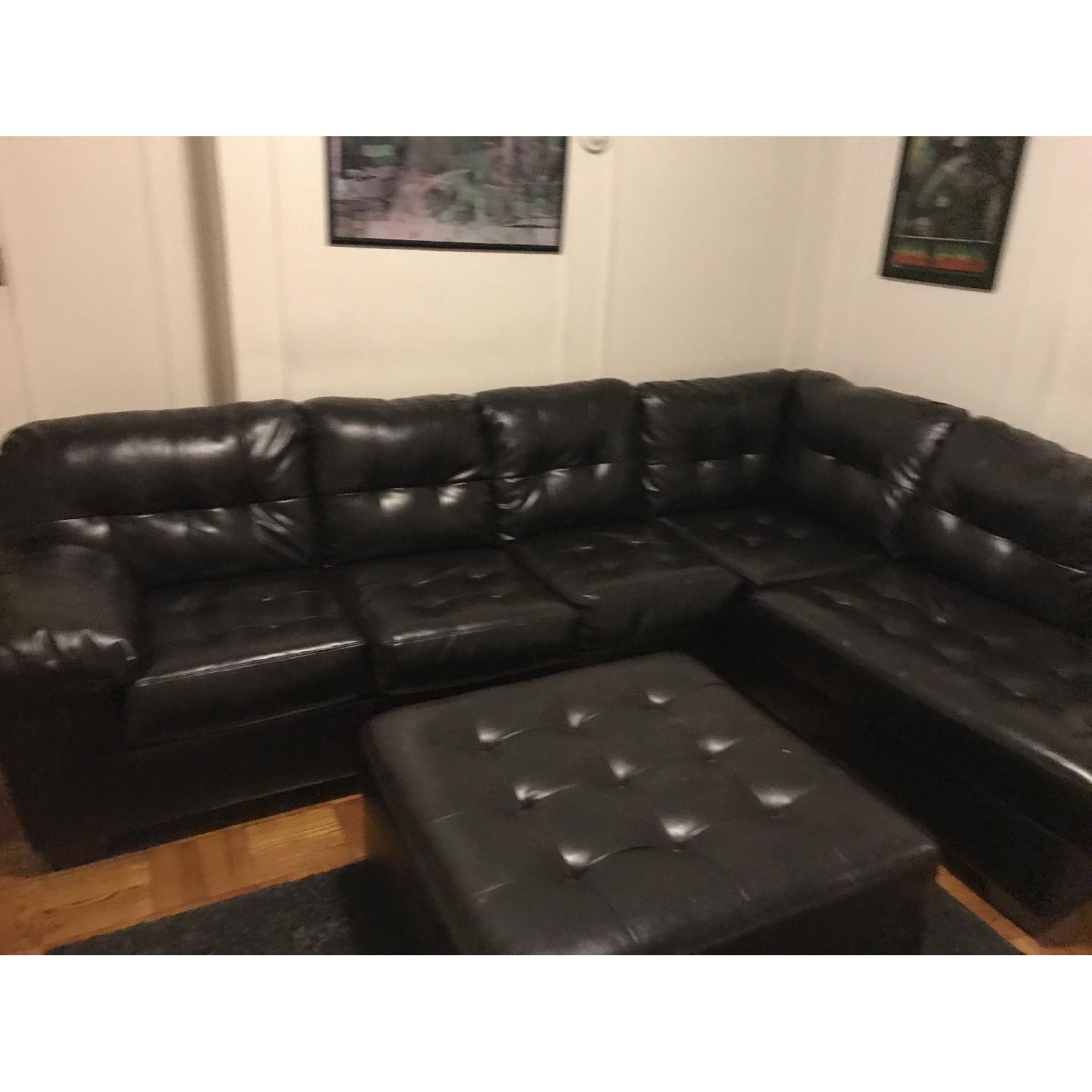 Ashley's Leather Sectional - image-2