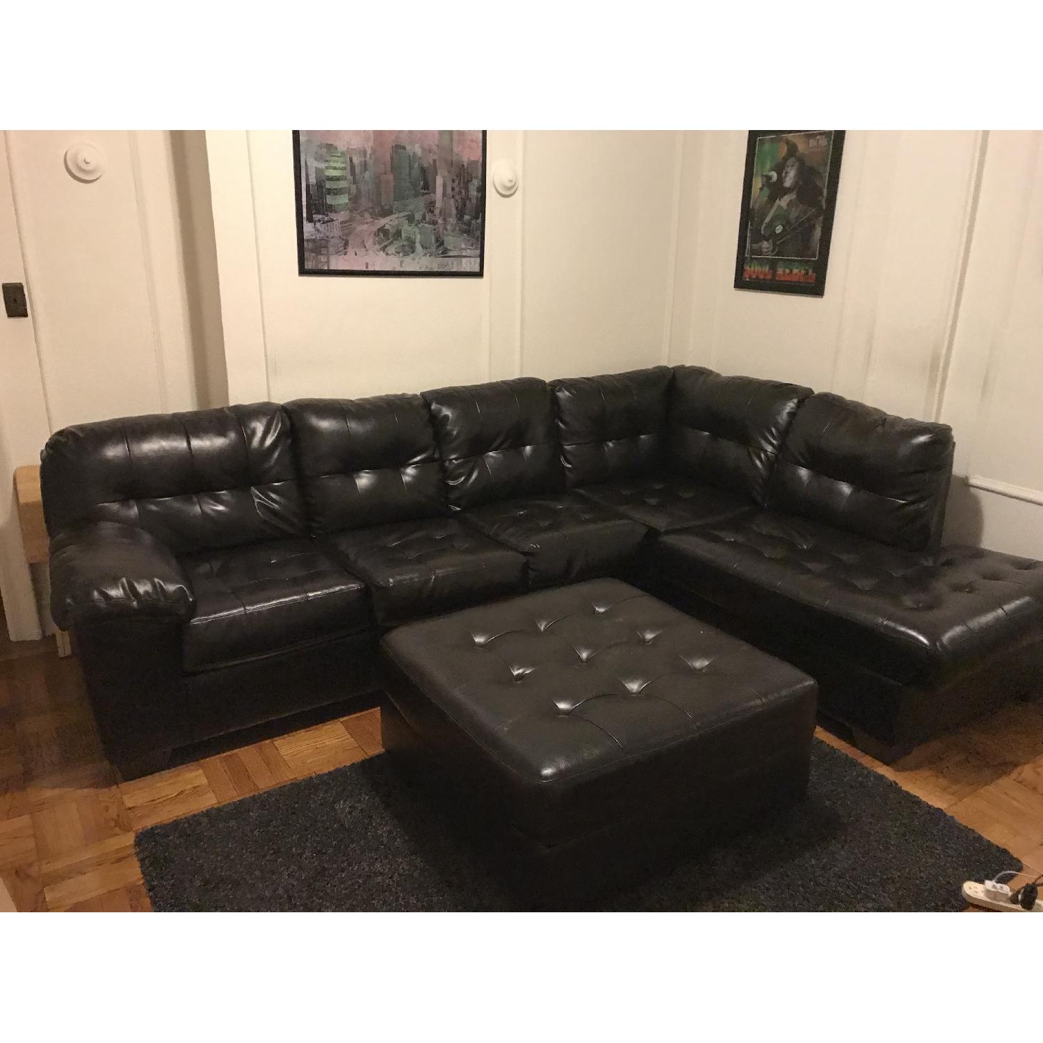 Ashley's Leather Sectional - image-4