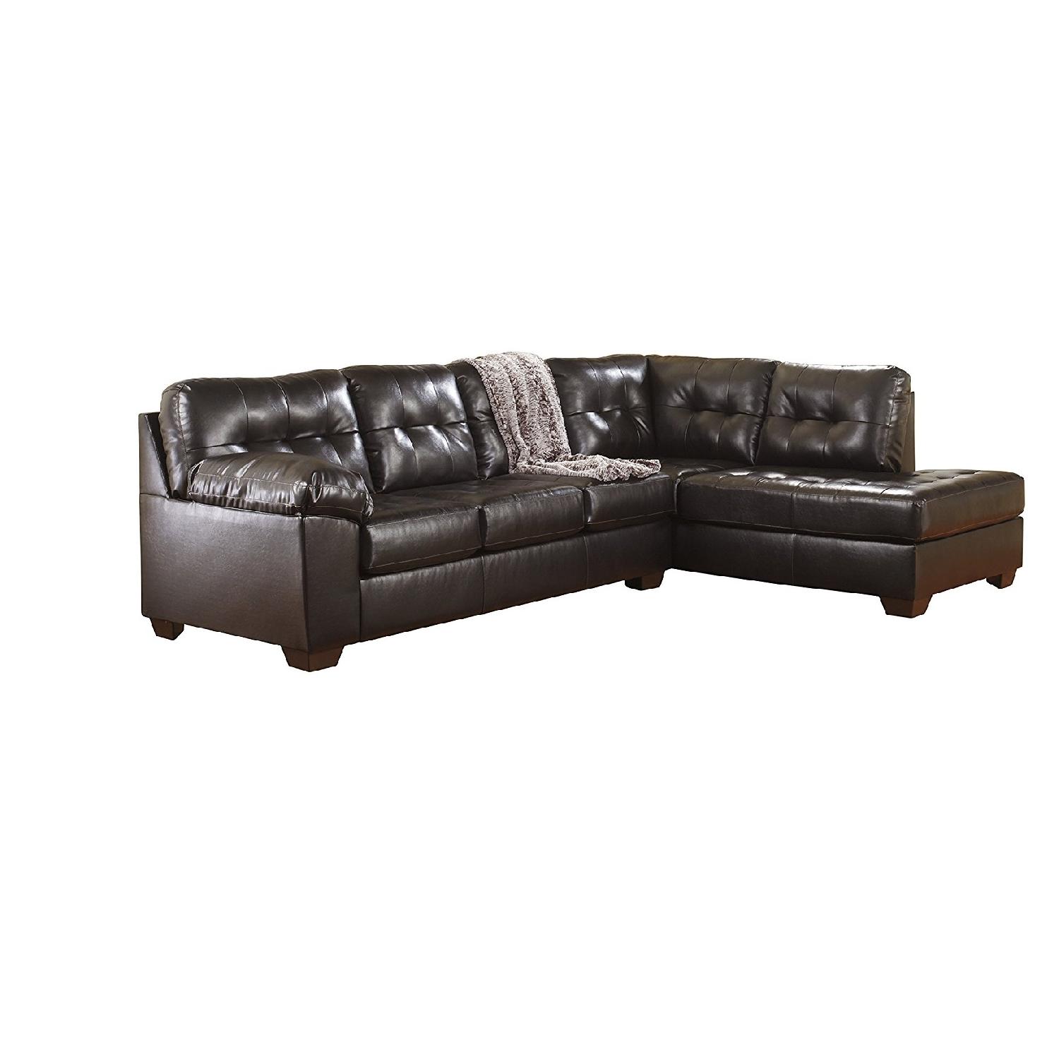 Ashley's Leather Sectional - image-0