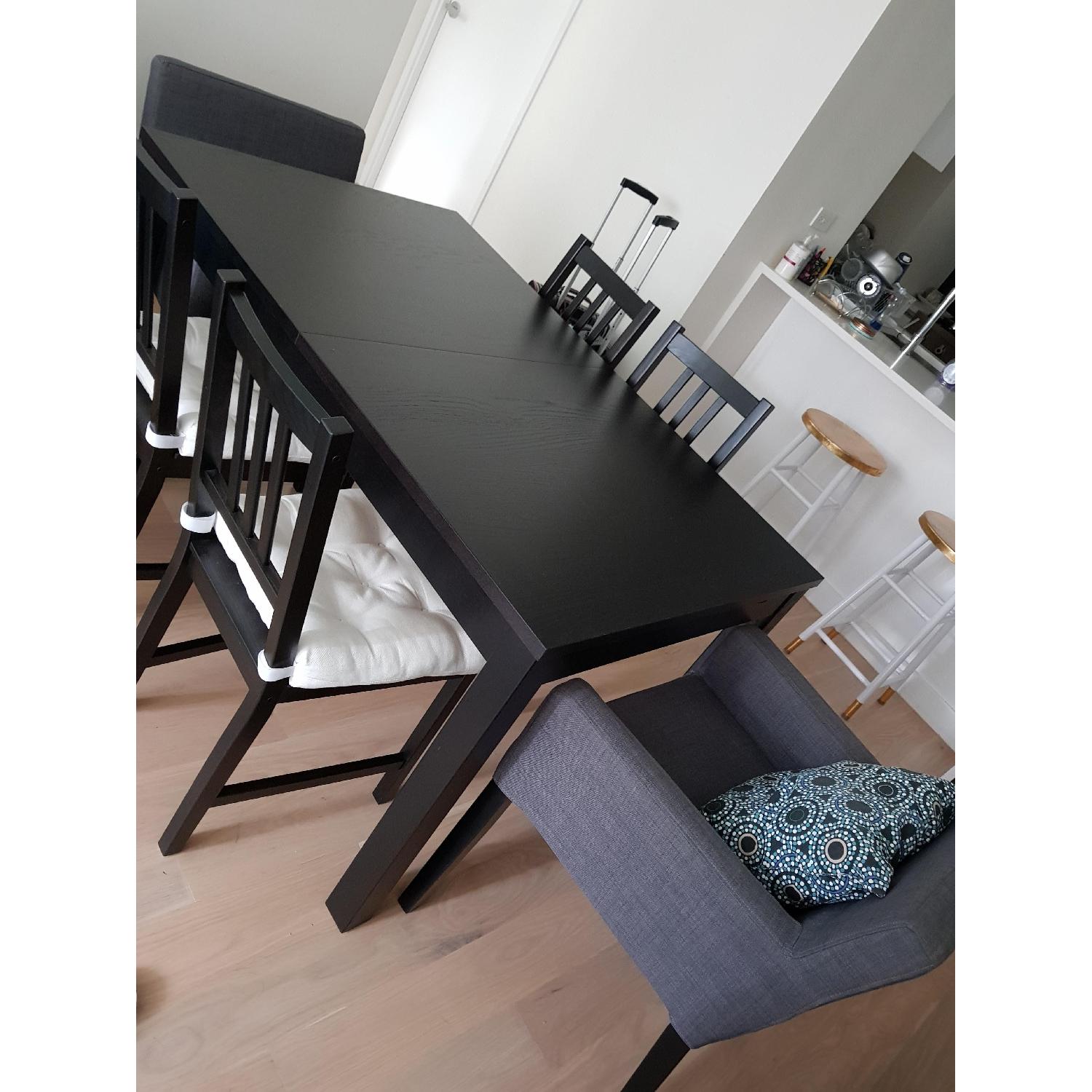 Ikea Bjursta Extendable Table w/ 4 Chairs - AptDeco