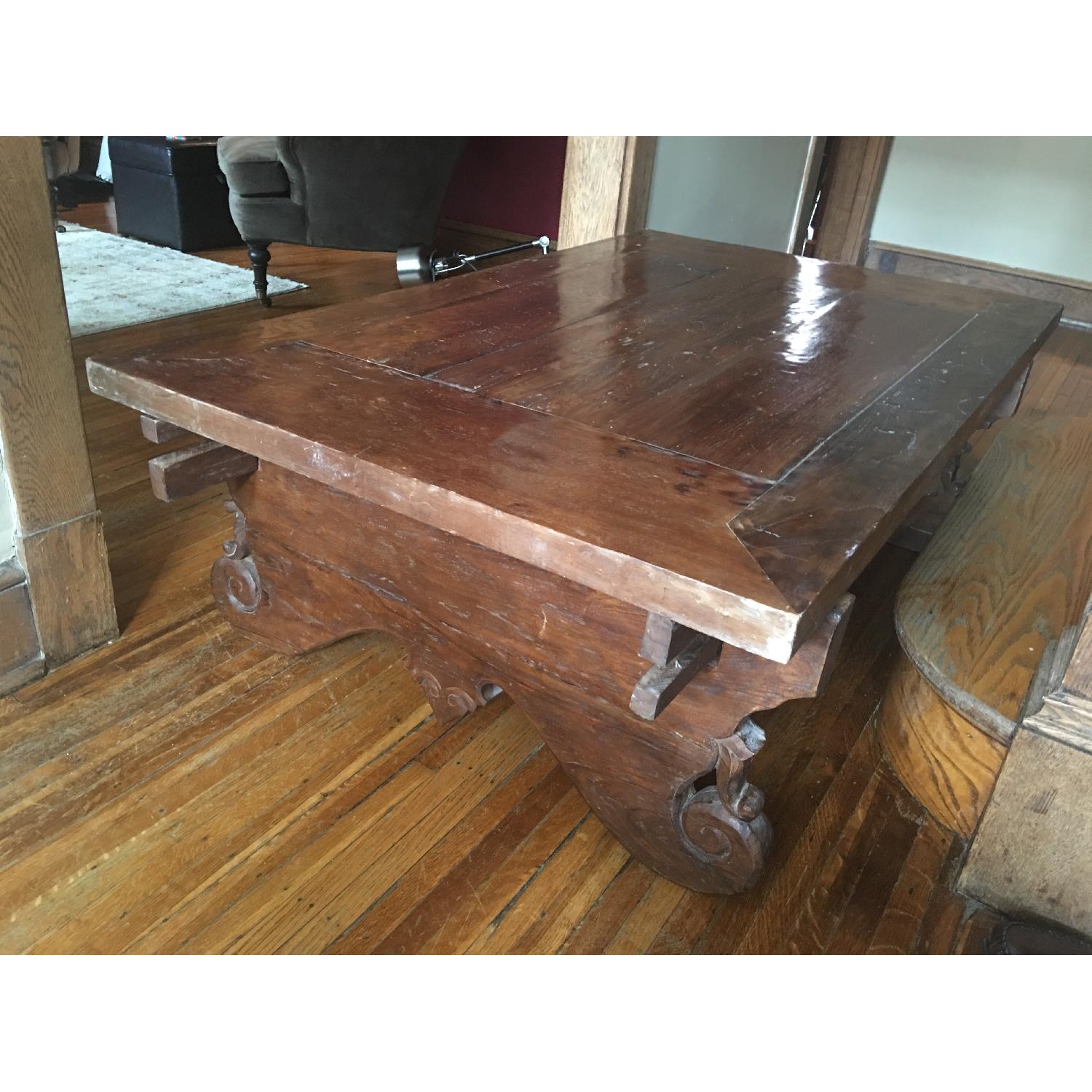 Indonesian Teak Wood Coffee Table - image-2