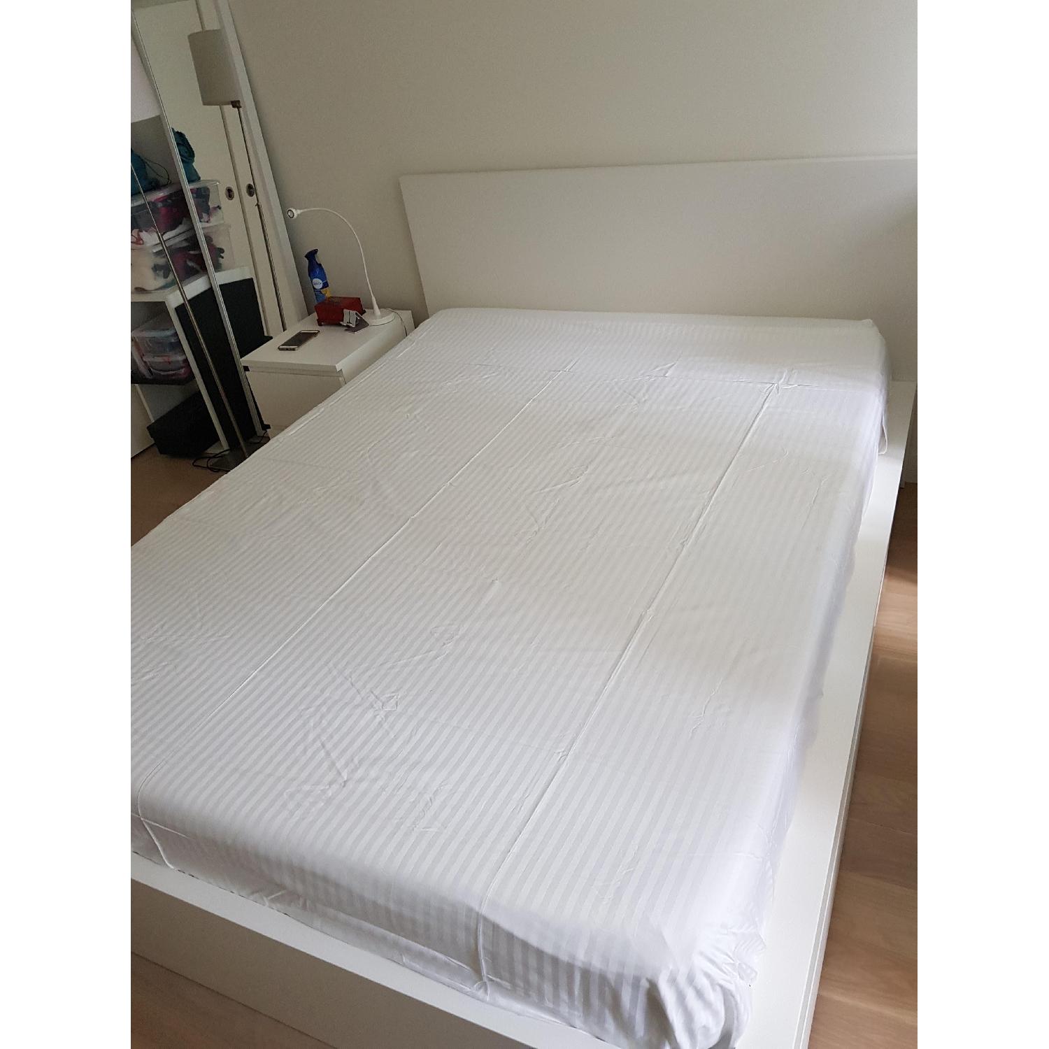 Ikea Malm High Bed Frame w/ 4 Storage Drawers - image-3