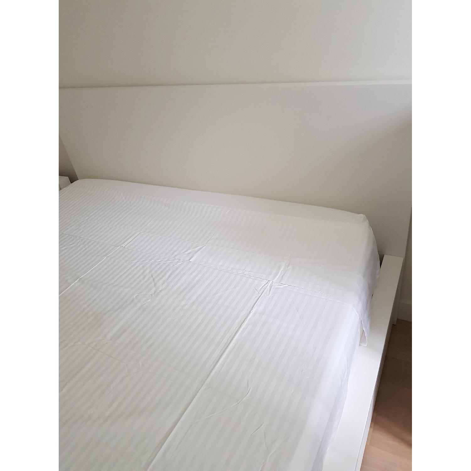 Ikea Malm High Bed Frame w/ 4 Storage Drawers - image-5