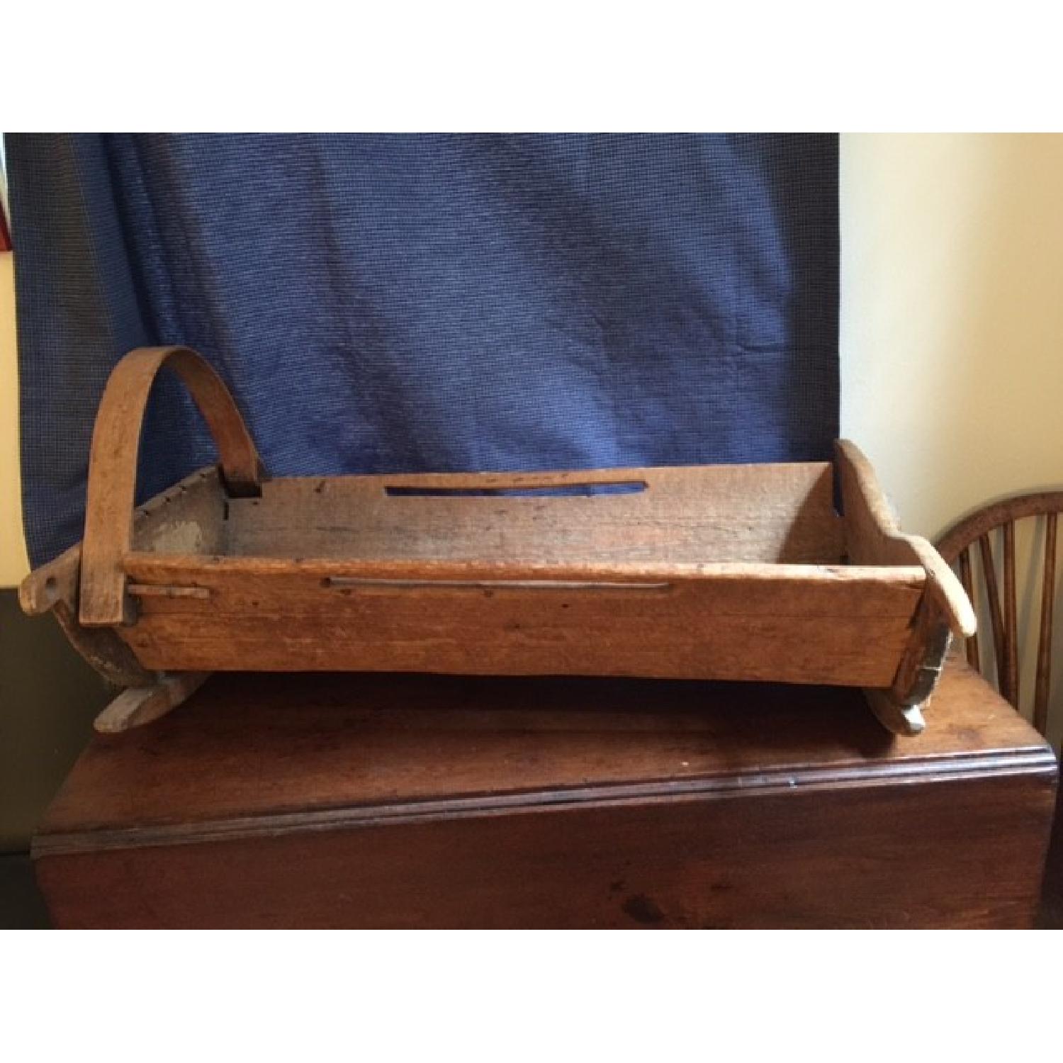 Early American Primitive Folk Art Cradle - image-1