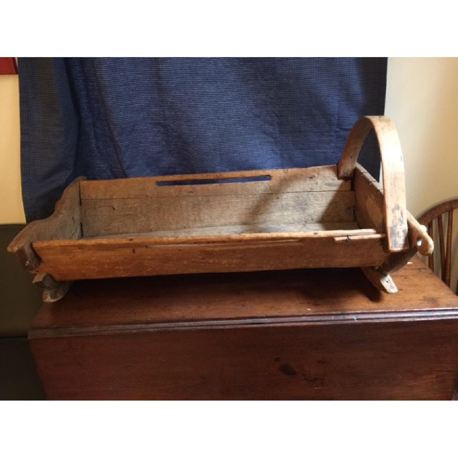 Early American Primitive Folk Art Cradle - image-2
