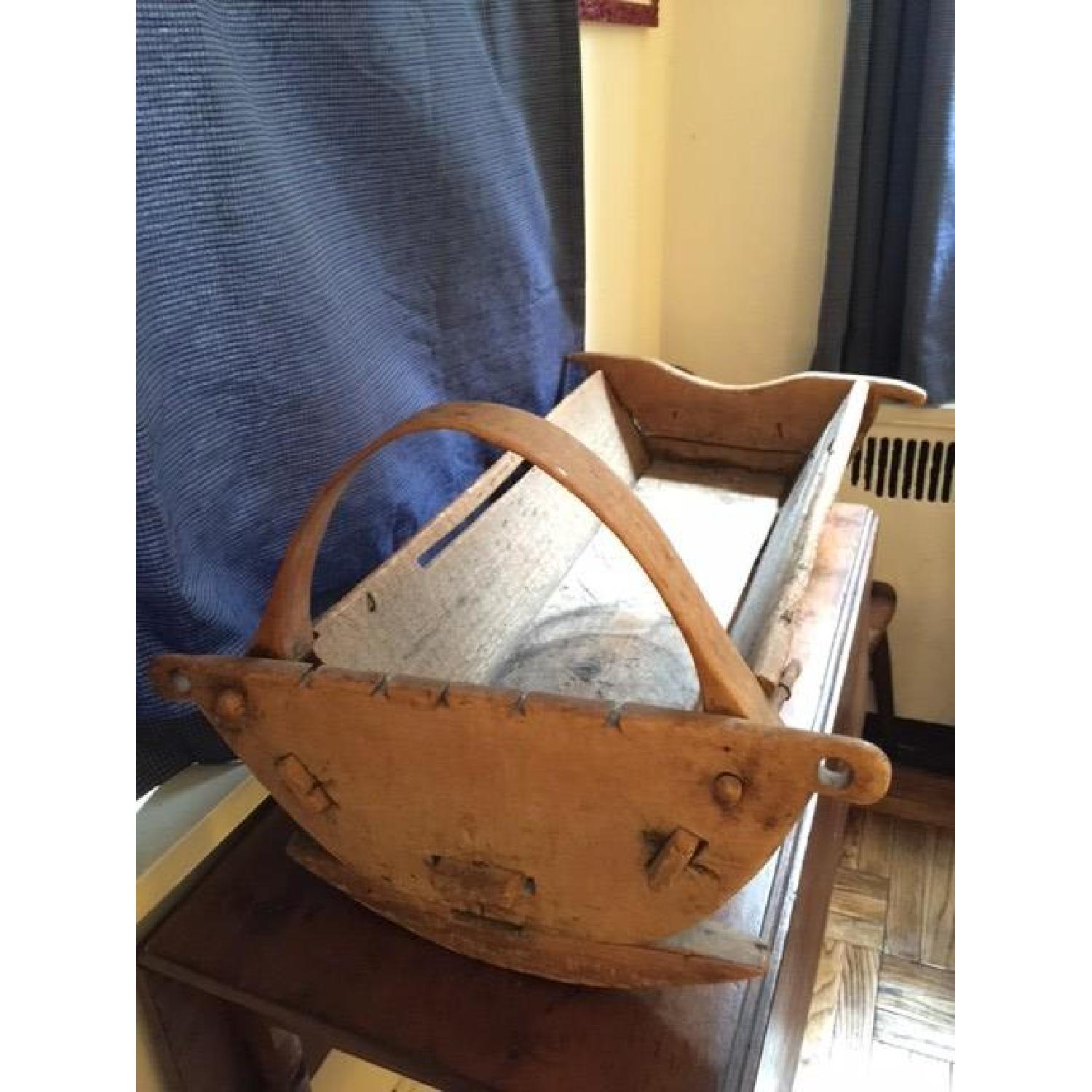 Early American Primitive Folk Art Cradle - image-3