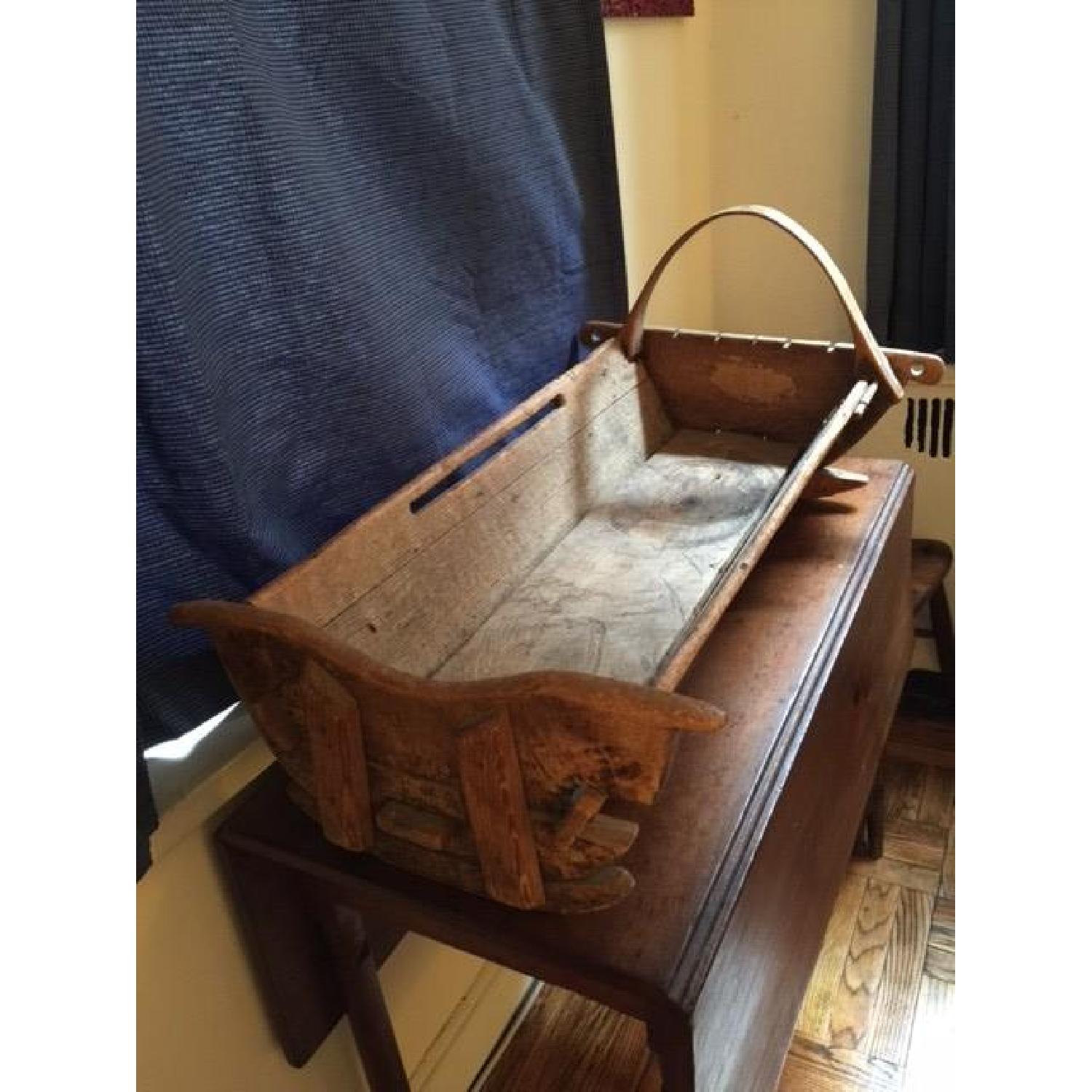 Early American Primitive Folk Art Cradle - image-4