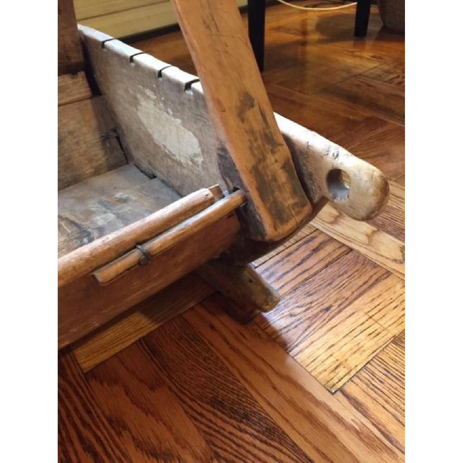 Early American Primitive Folk Art Cradle - image-6