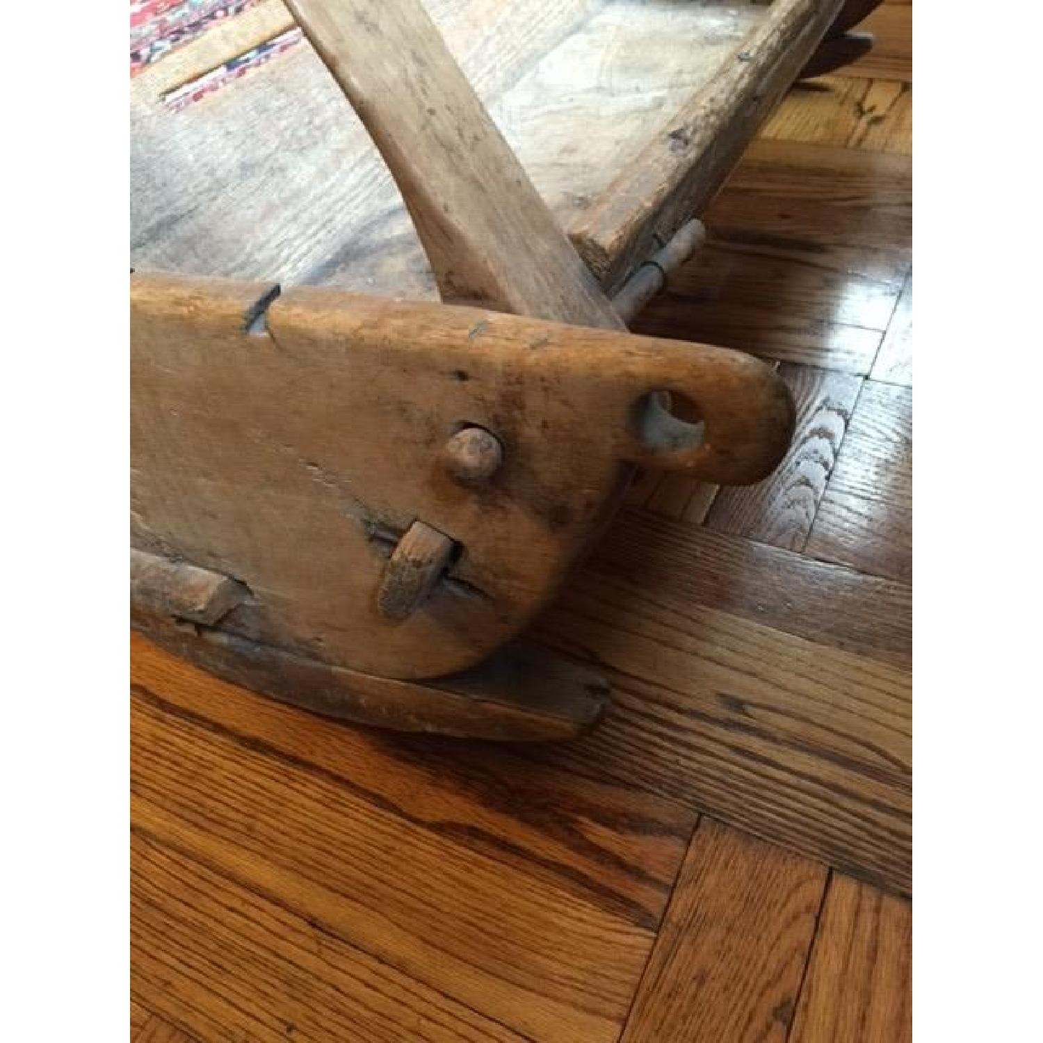 Early American Primitive Folk Art Cradle - image-7
