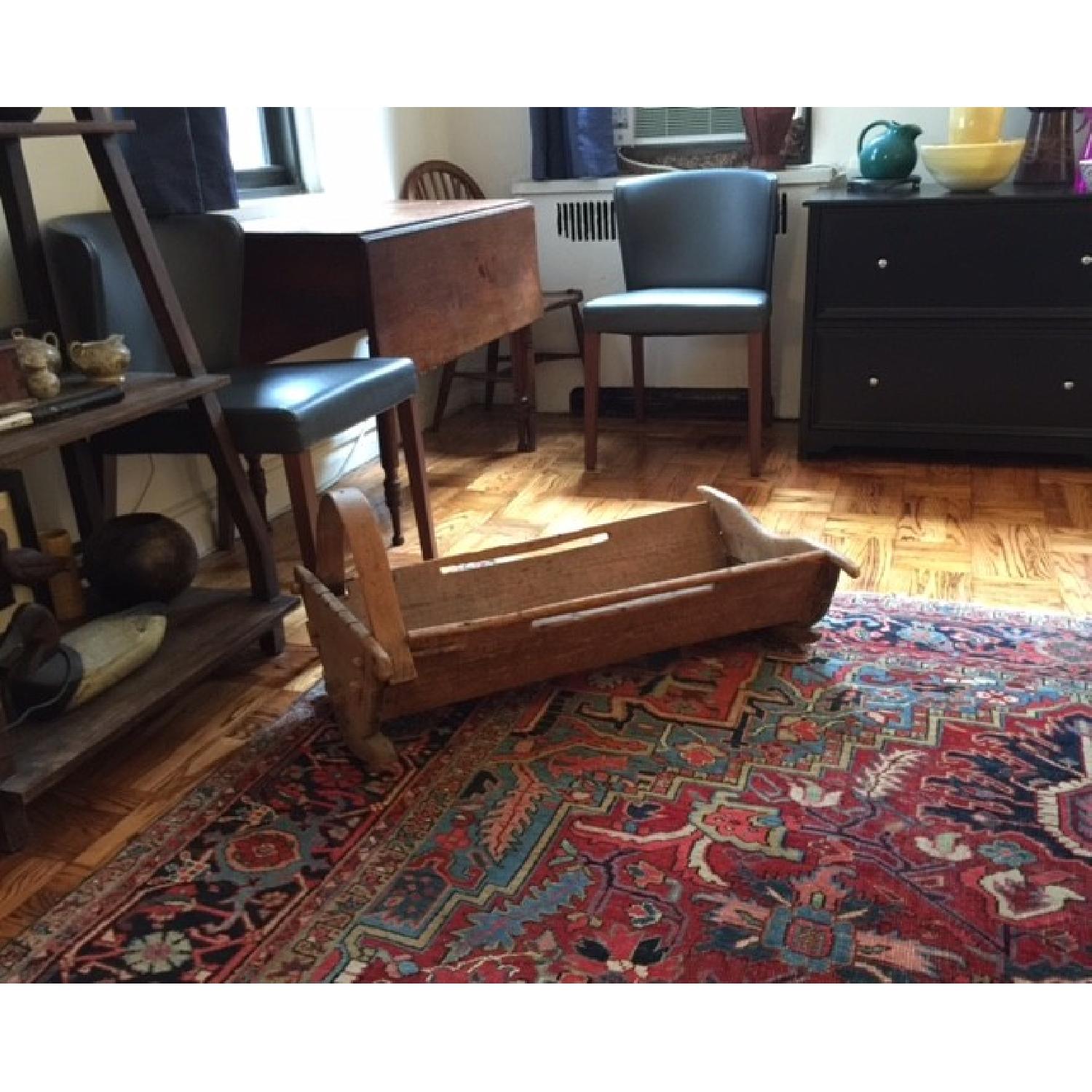 Early American Primitive Folk Art Cradle - image-8