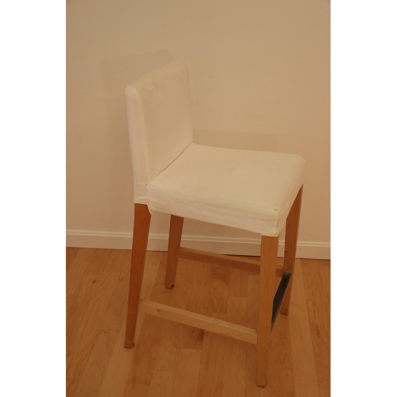 Ikea Henriksdal Bar Stools w/  Backrest in Birch Veneer - image-2