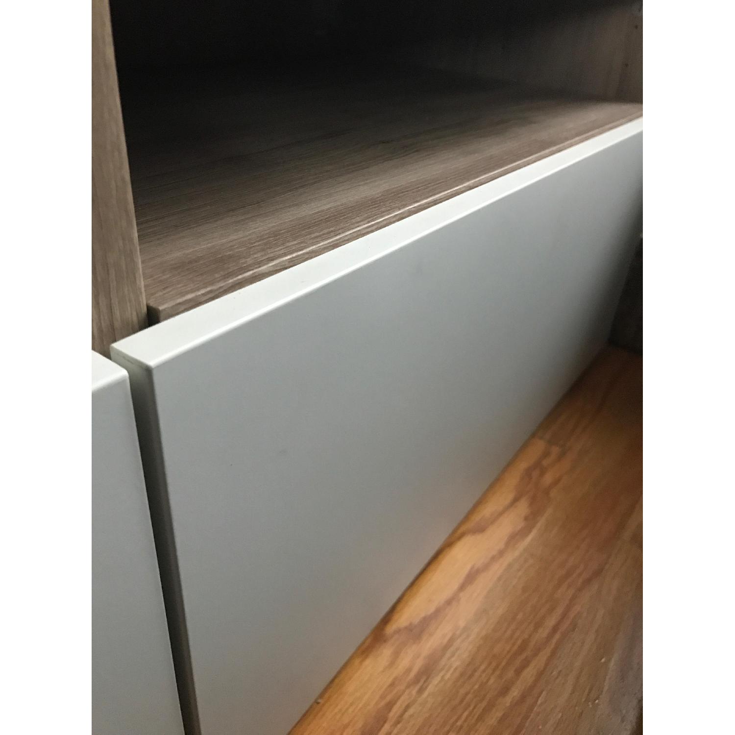 Ikea Besta TV Unit in Walnut Effect/White - image-4