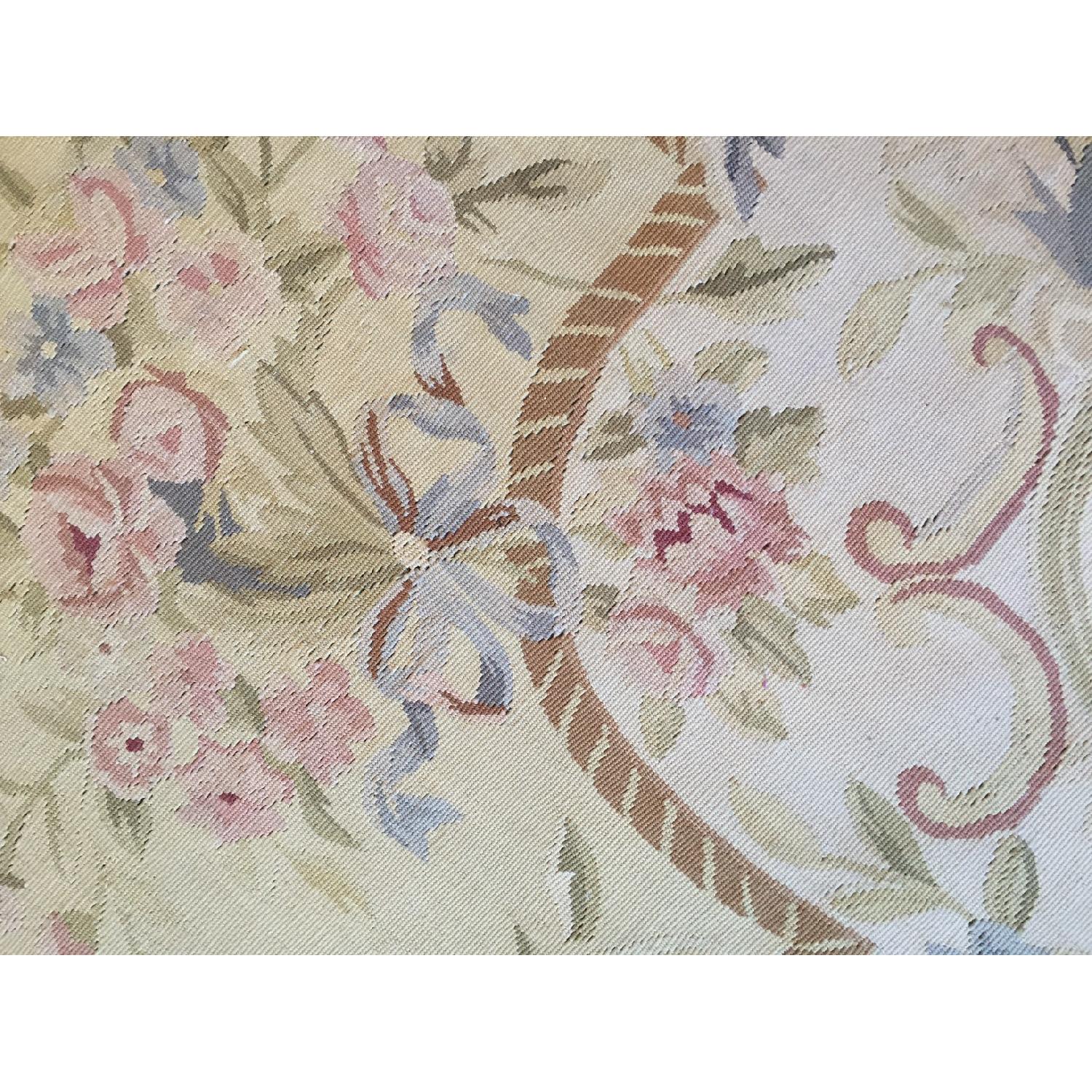 Handcrafted Antique French Aubusson Rug - image-3
