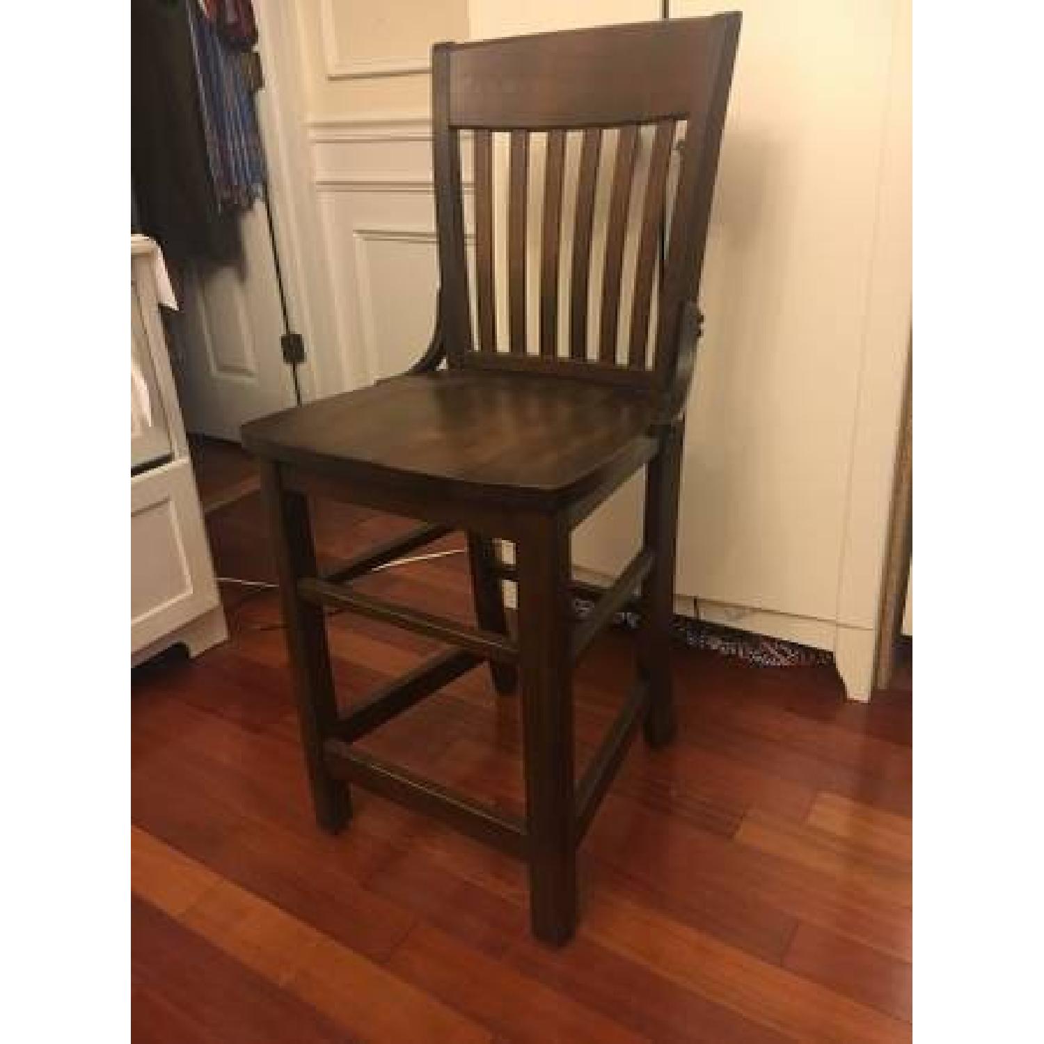 Custom Made Wood Bar Chairs AptDeco