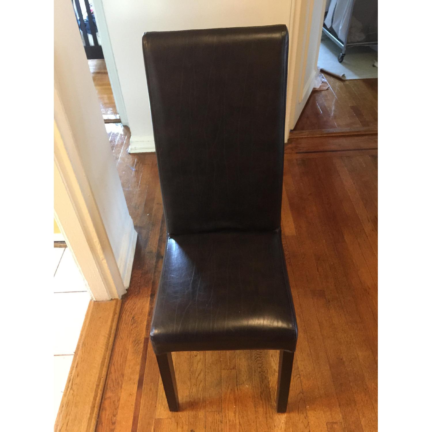 Italian Hardwood Expandable Dining Table w/ 6 Chairs - image-3