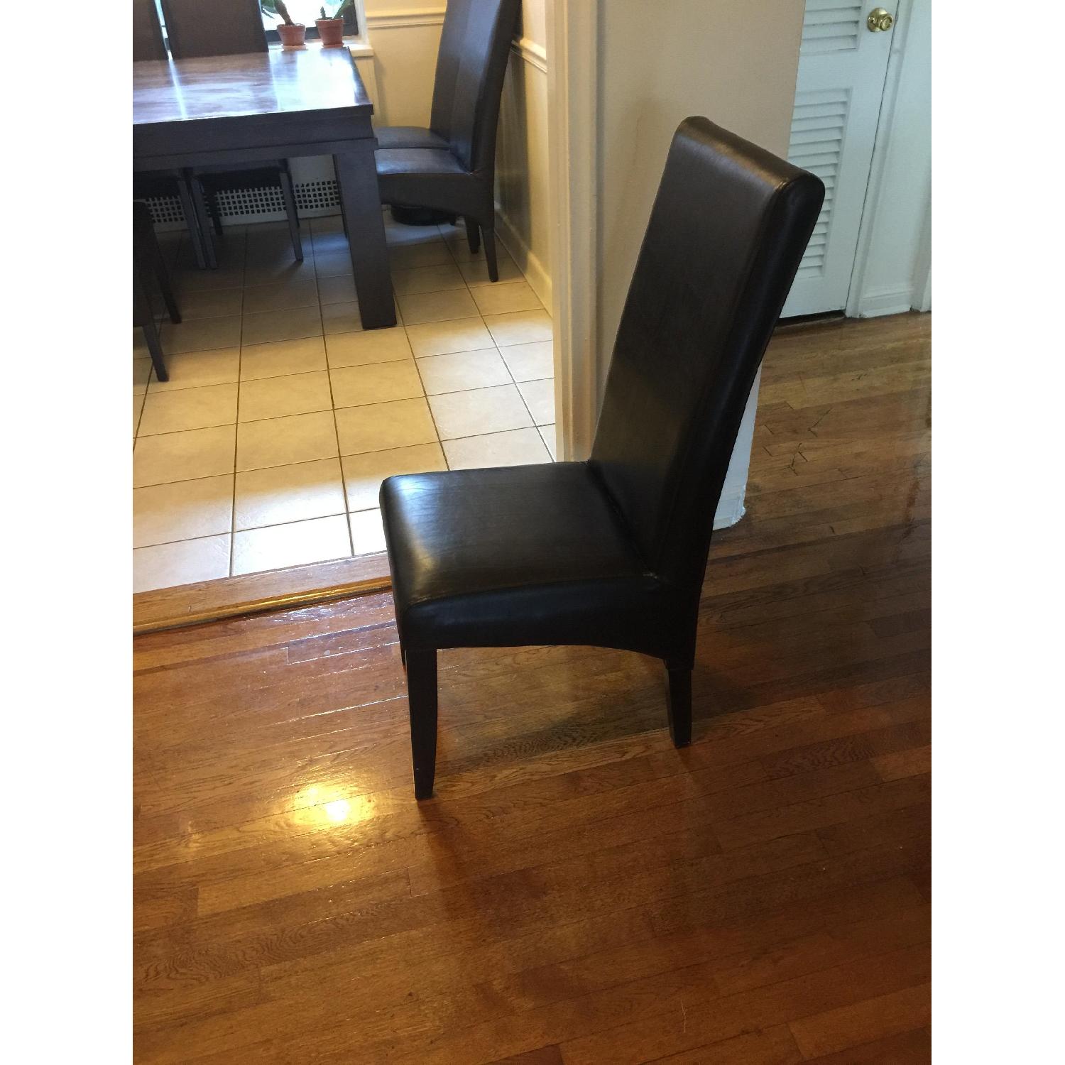 Italian Hardwood Expandable Dining Table w/ 6 Chairs - image-4