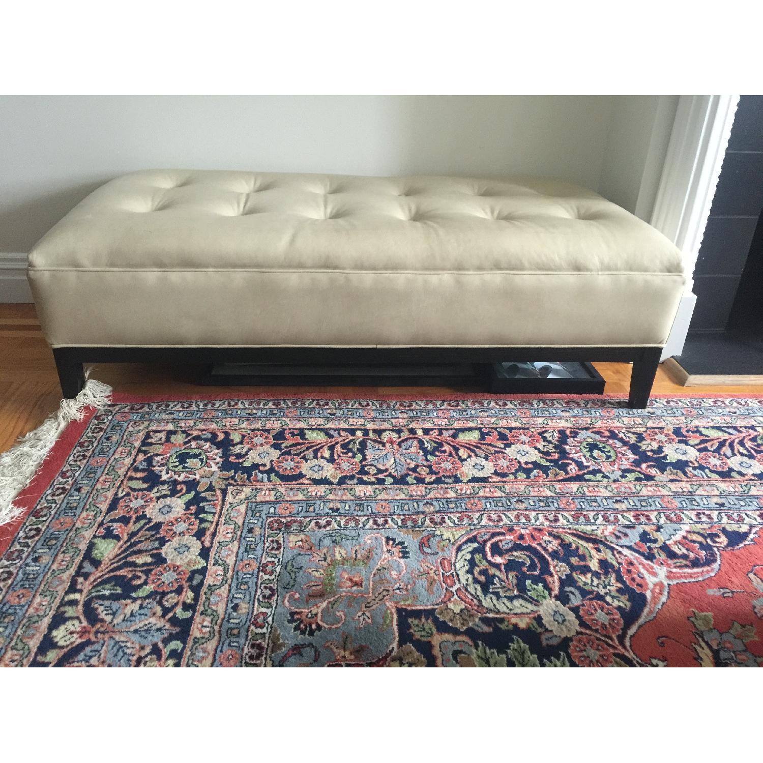 Room & Board Leather Ottoman - image-1