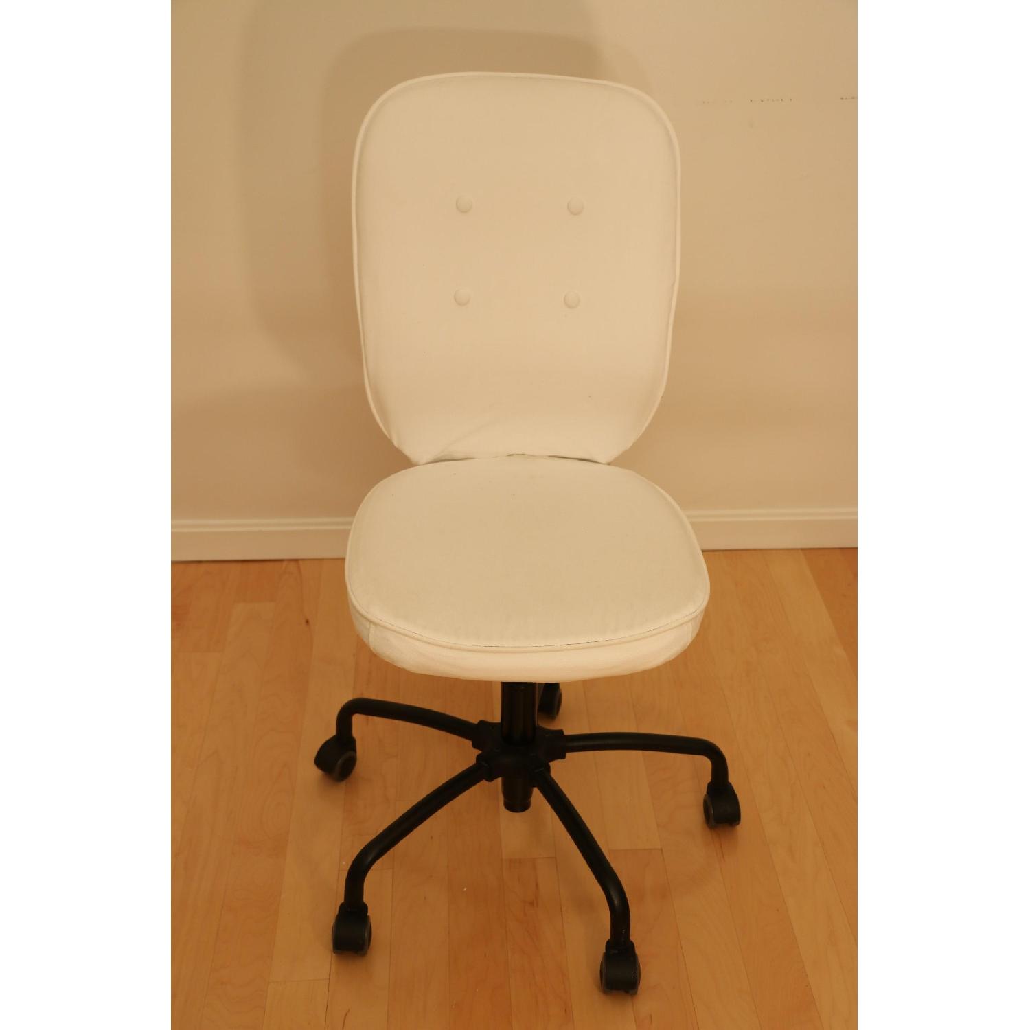 Ikea Glass Top Desk w/ 2 Drawer Units & Swivel Chair - image-8