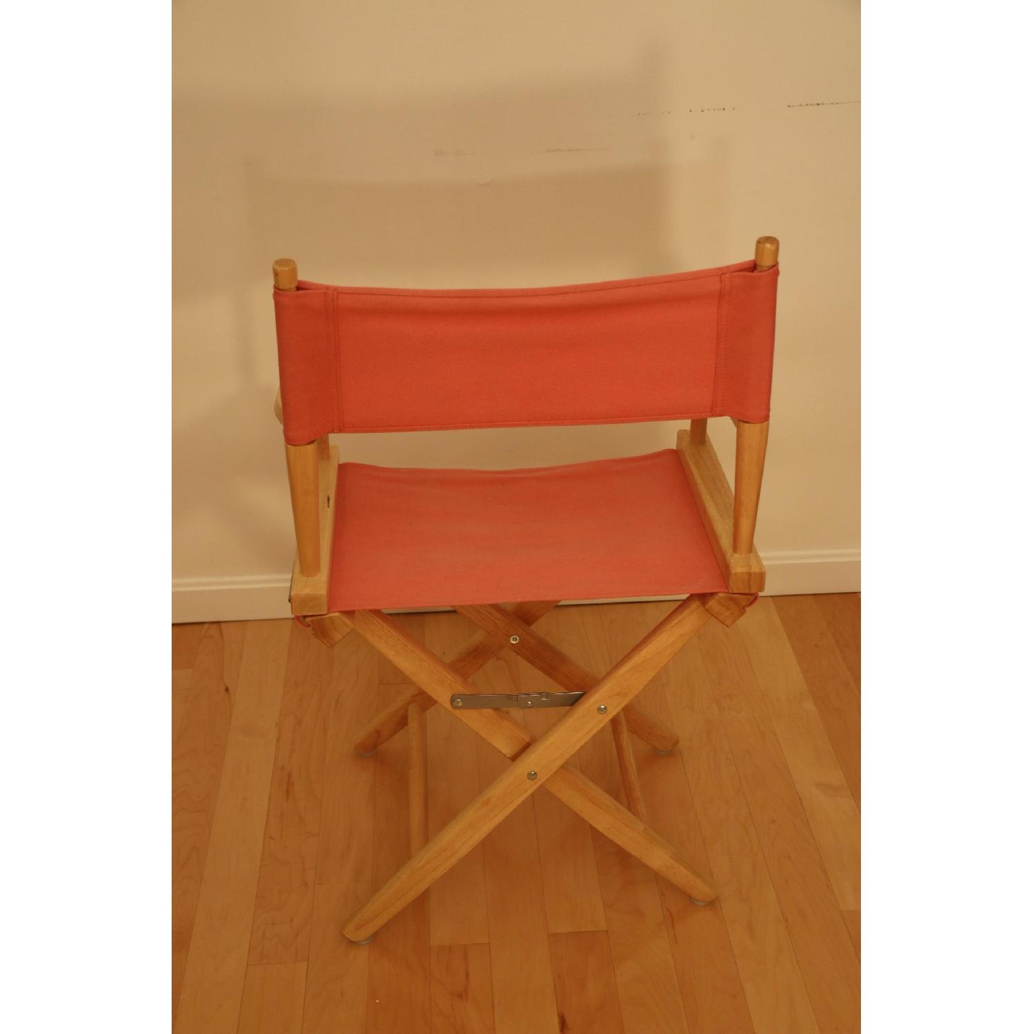 Pier 1 Natural Frame Director's Chair + 2 Bar Stools AptDeco