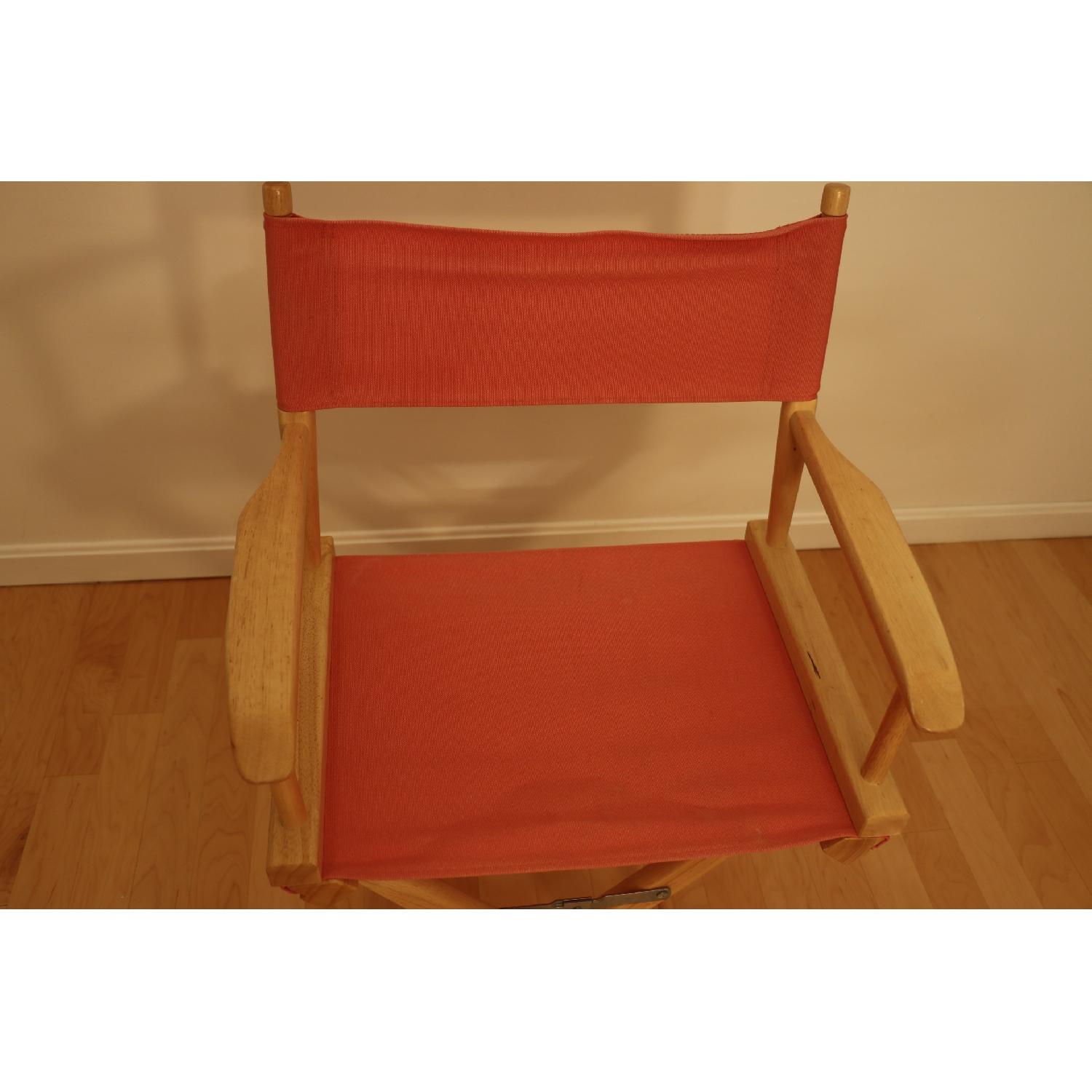 Pier 1 Natural Frame Director's Chair + 2 Bar Stools - image-5