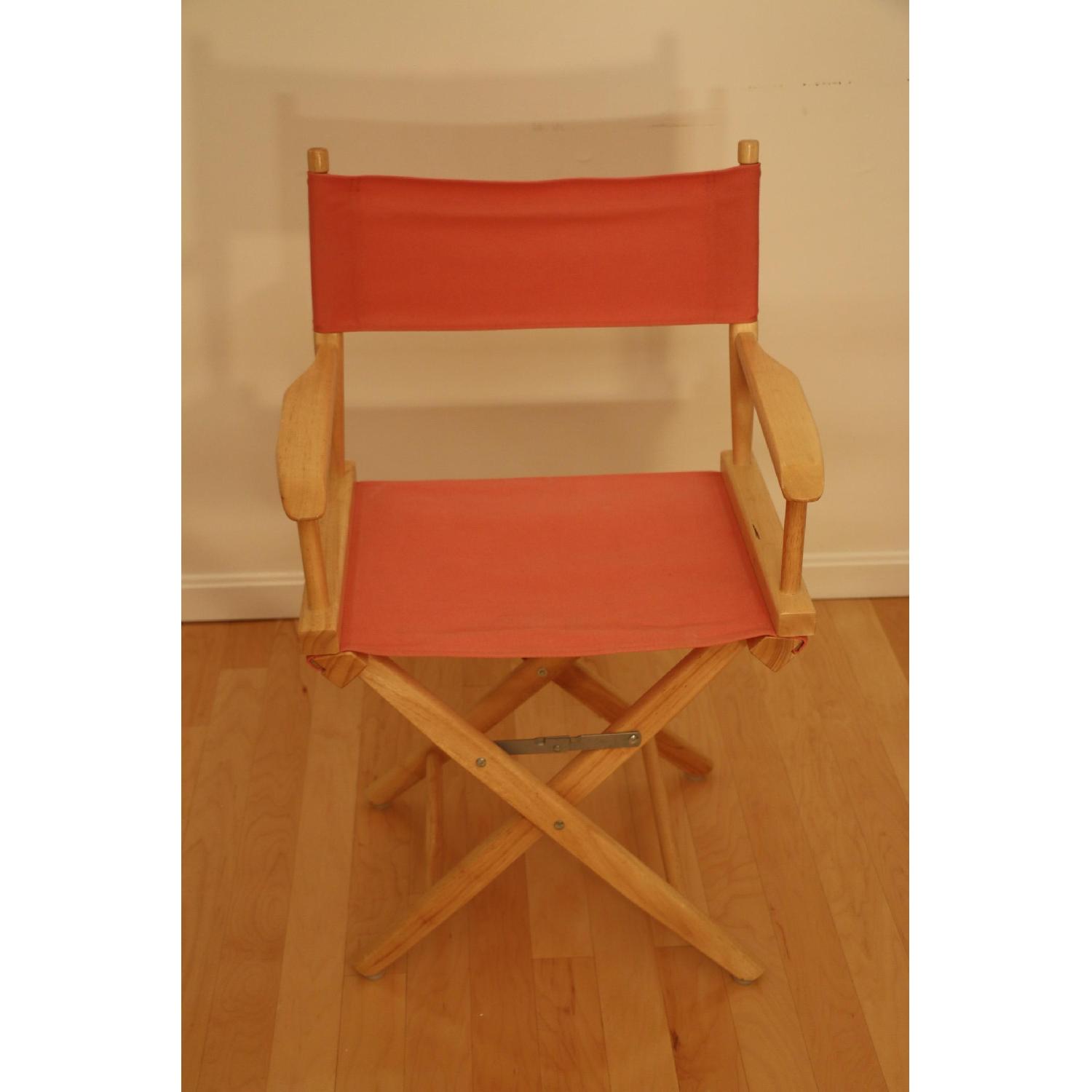 Pier 1 Natural Frame Director's Chair + 2 Bar Stools - image-6
