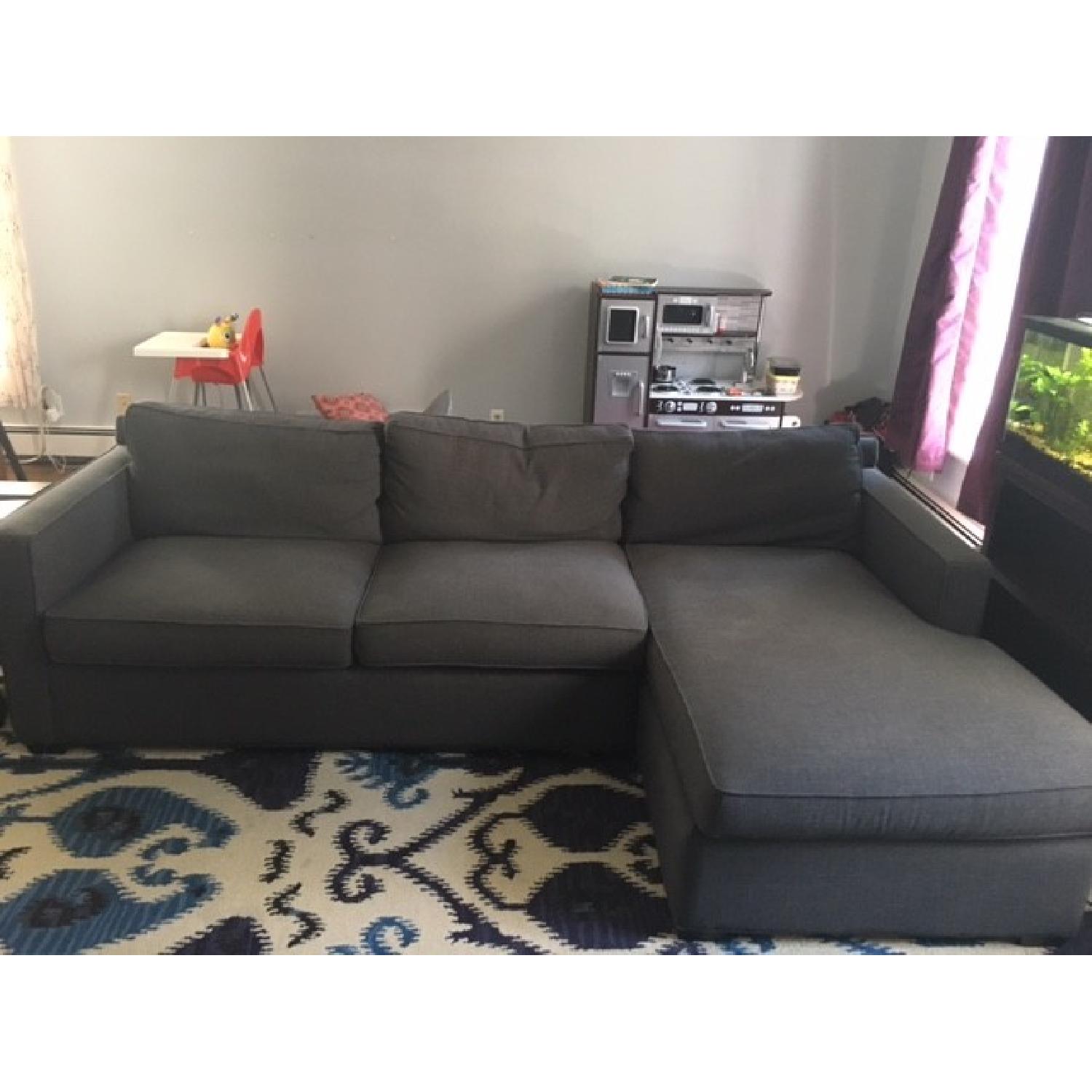 Crate & Barrel Davis Sectional Sofa - image-1