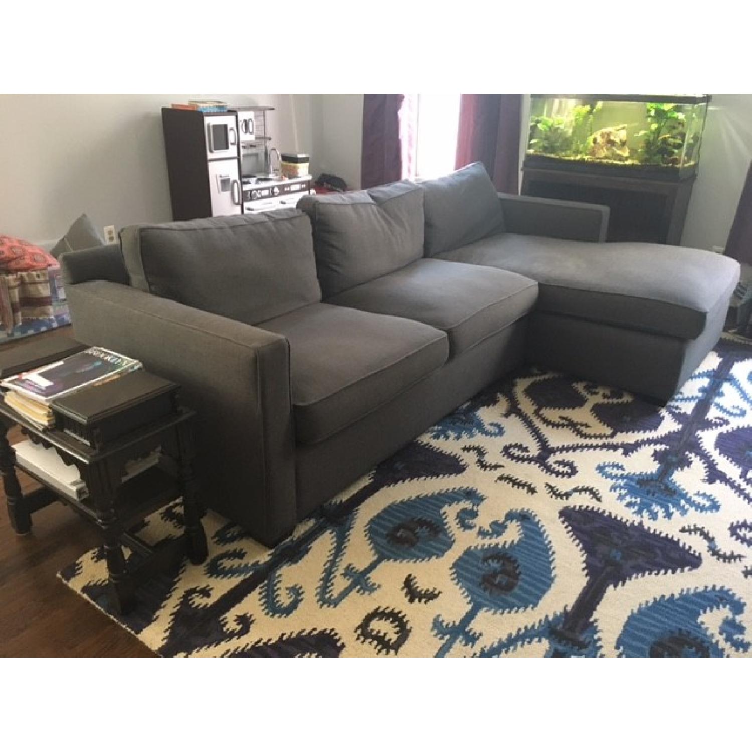 Crate & Barrel Davis Sectional Sofa - image-2
