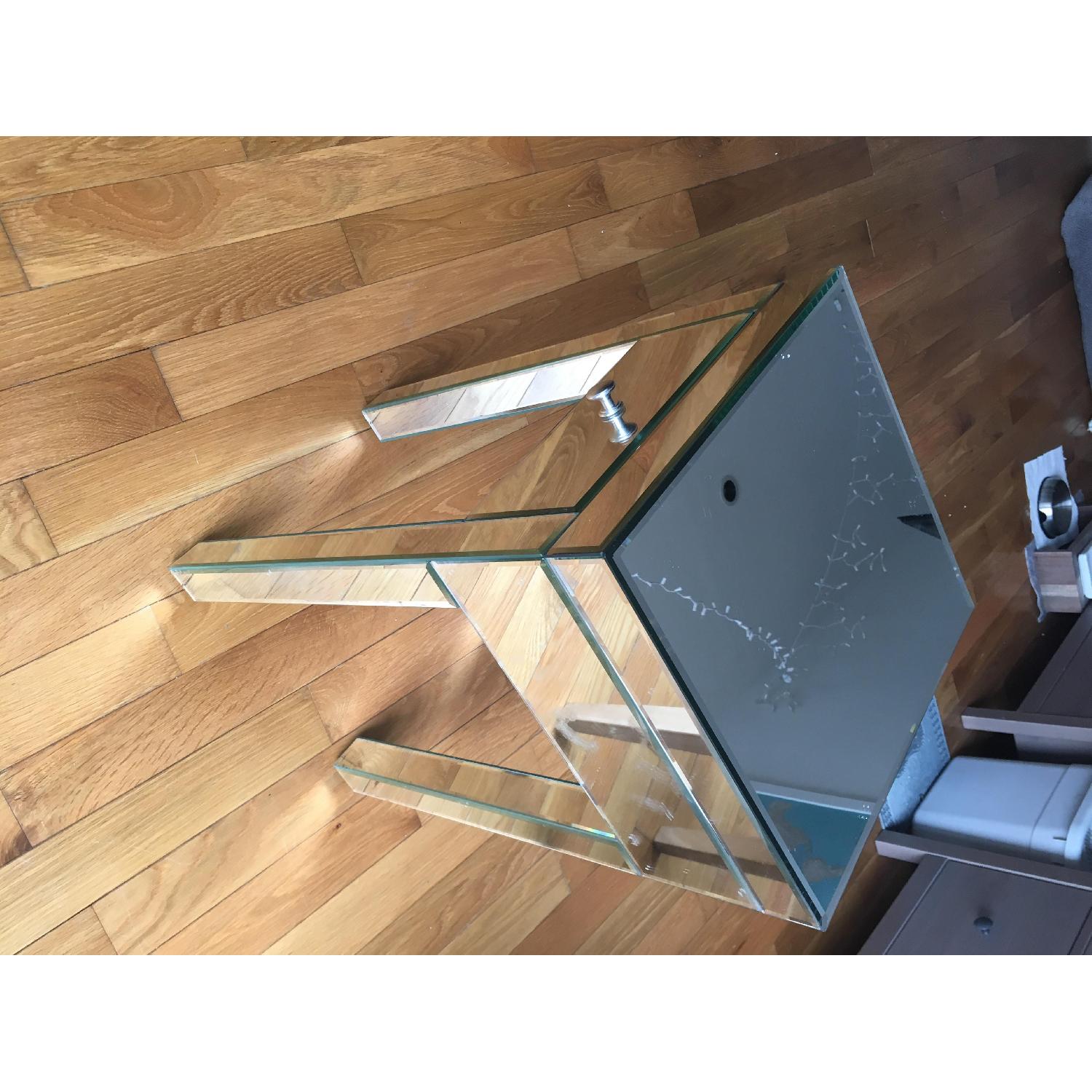 Wayborn Furniture Omega 1-Drawer Mirrored Nightstand - image-2