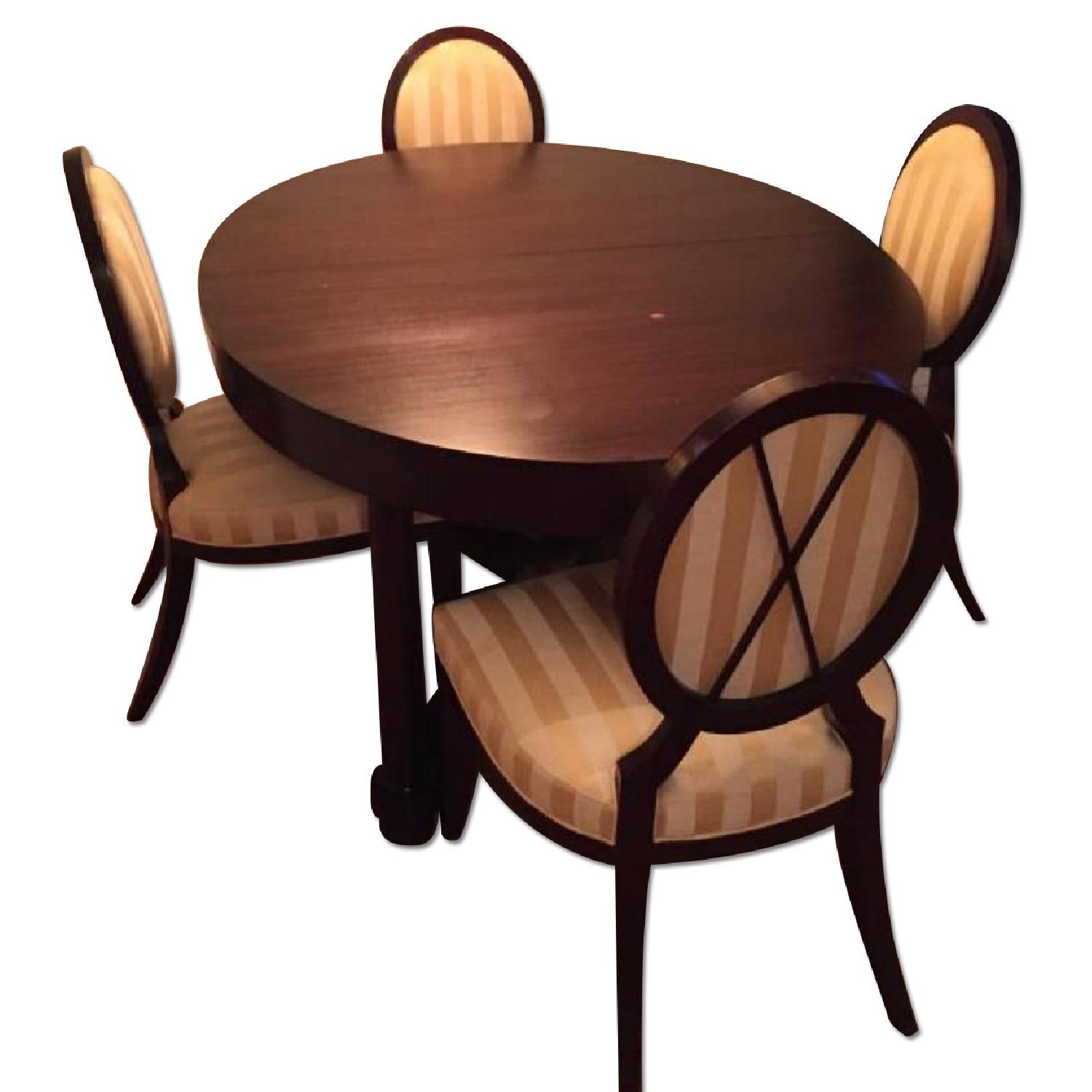 Barbara Barry for Baker Oval Dining Table w/ 4 Chairs - image-7