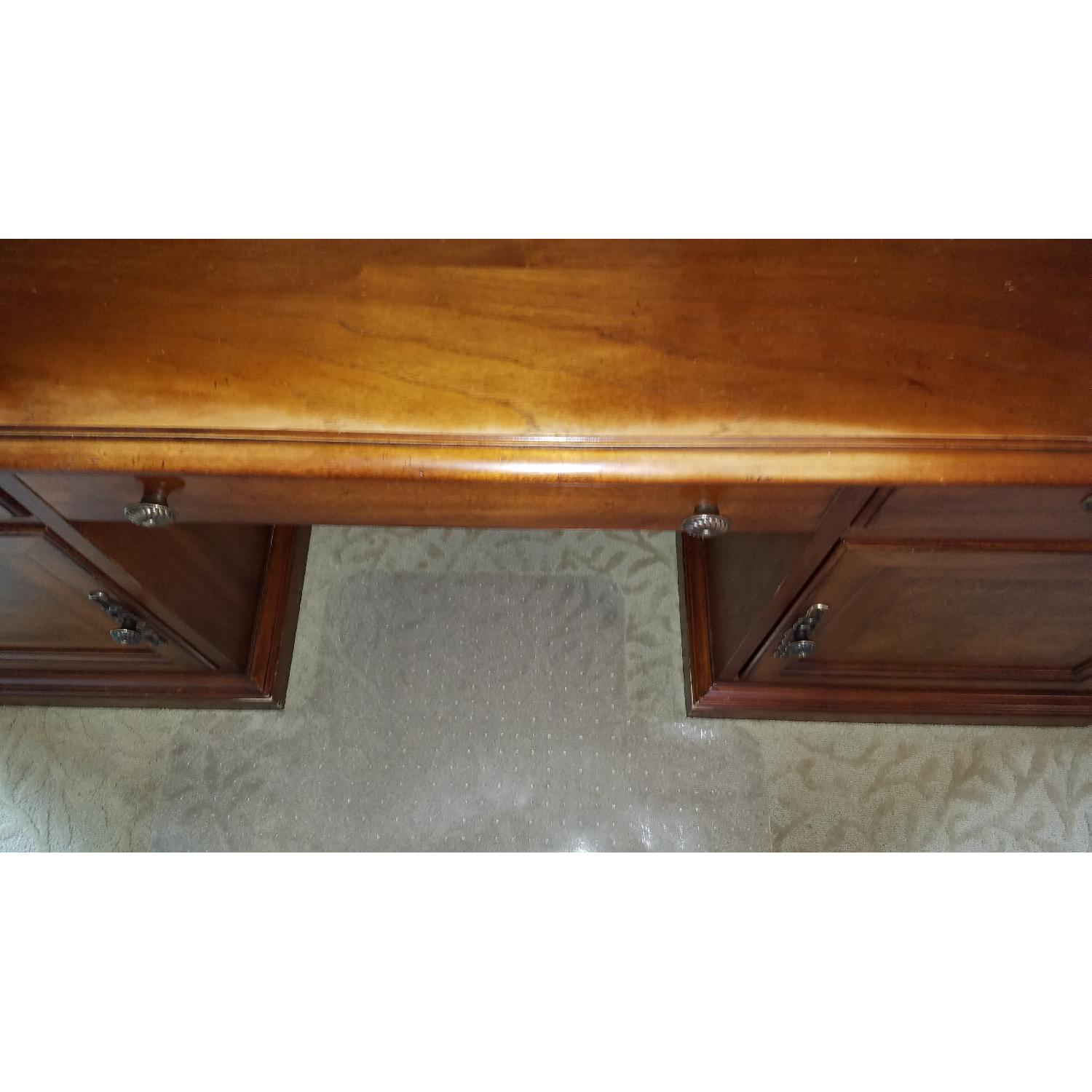 Thomasville Computer Desk w/ Storage Hutch - image-6