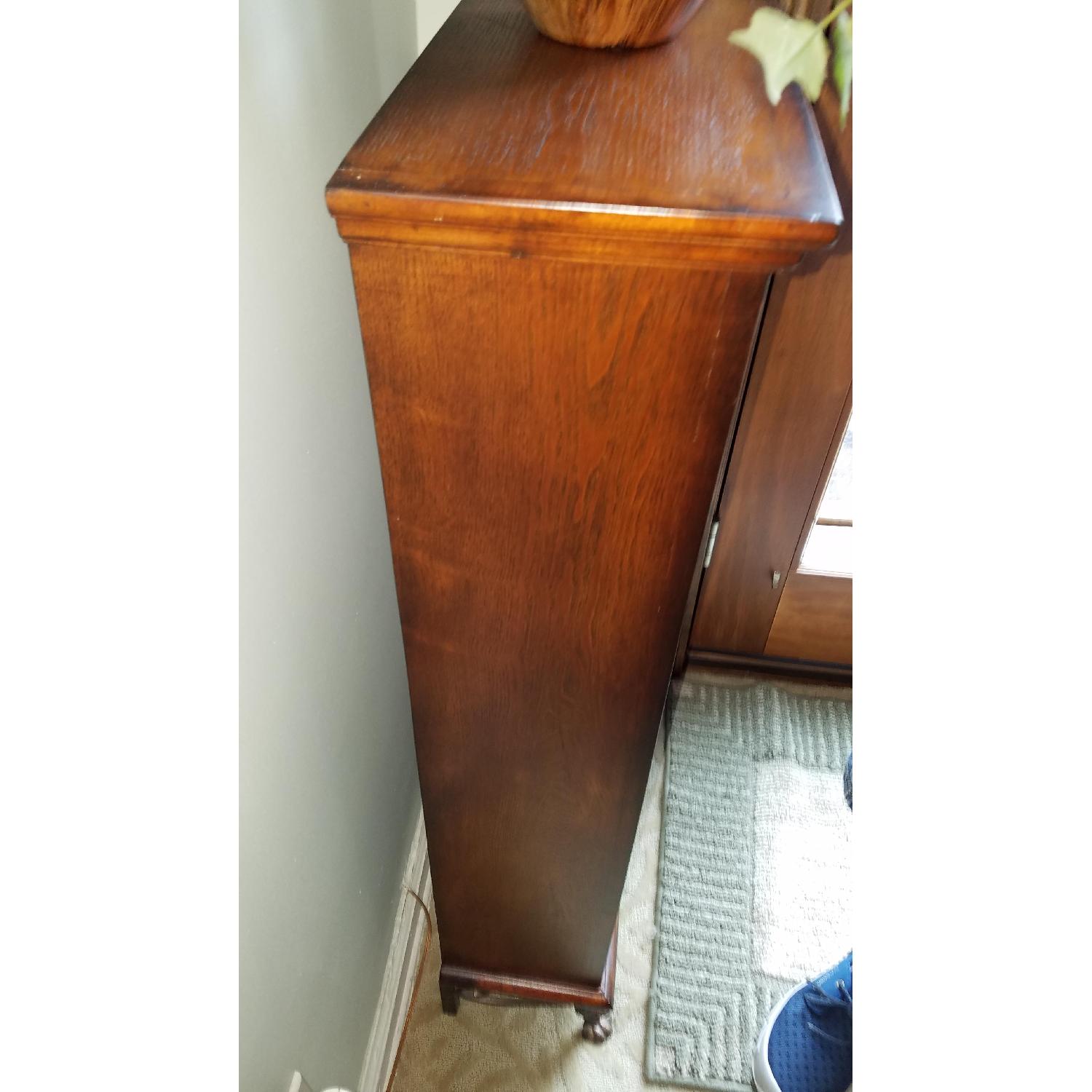 Solid Wood & Wrought Iron Media Storage Cabinet - image-3